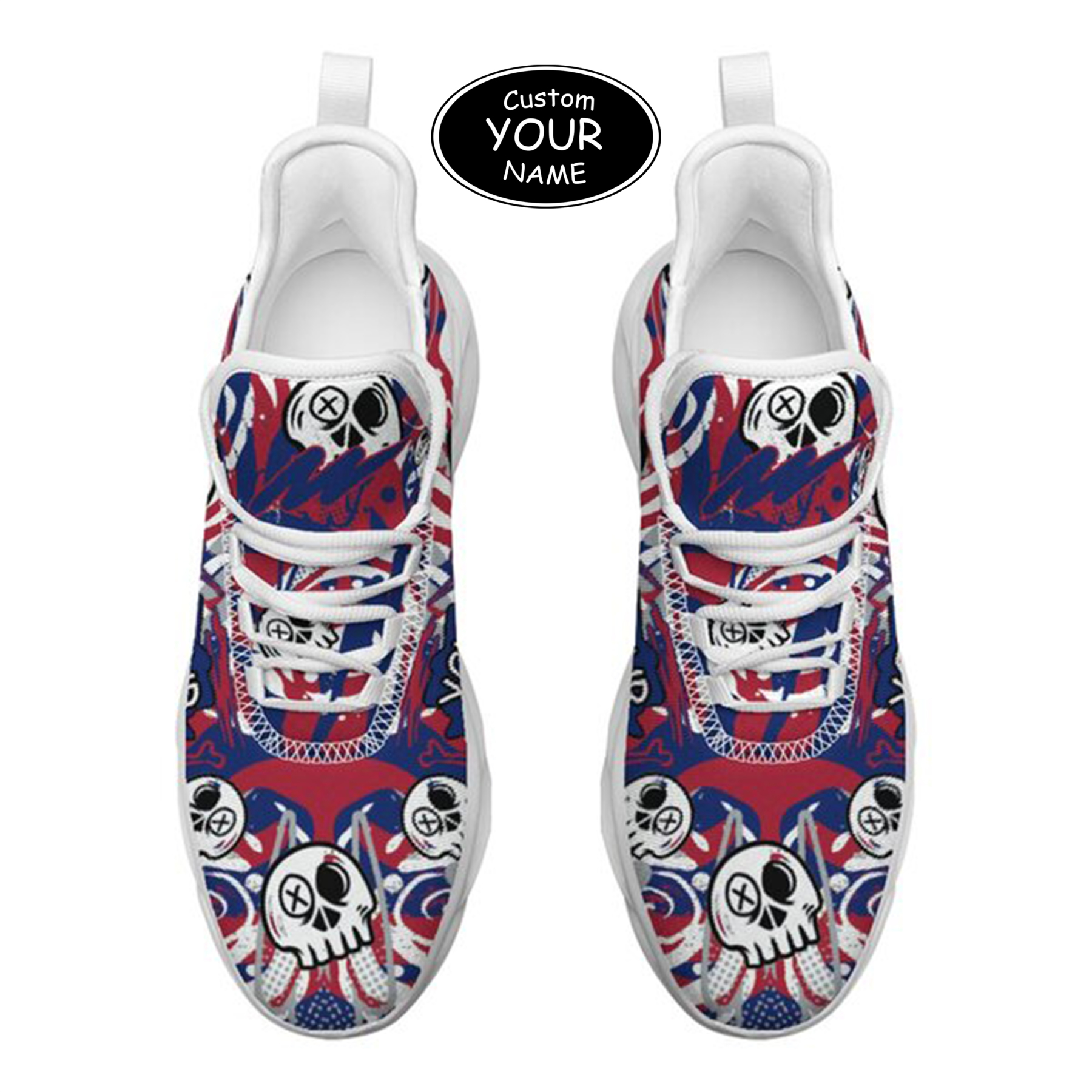 Max Sowl-25-cy-New York-21-7, Personalized New York Sneakers, Custom Breathable Walking Shoes, Patriotic Running Shoes