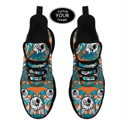 Max Sowl-25-cy-Miami-24-7, Personalized Miami Sneakers, Custom Breathable Walking Shoes, Patriotic Running Shoes