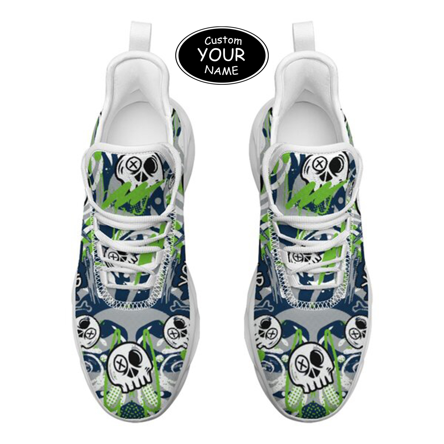 Max Sowl-25-cy-Seattle-27-7, Personalized Seattle Sneakers, Custom Breathable Walking Shoes, Patriotic Running Shoes