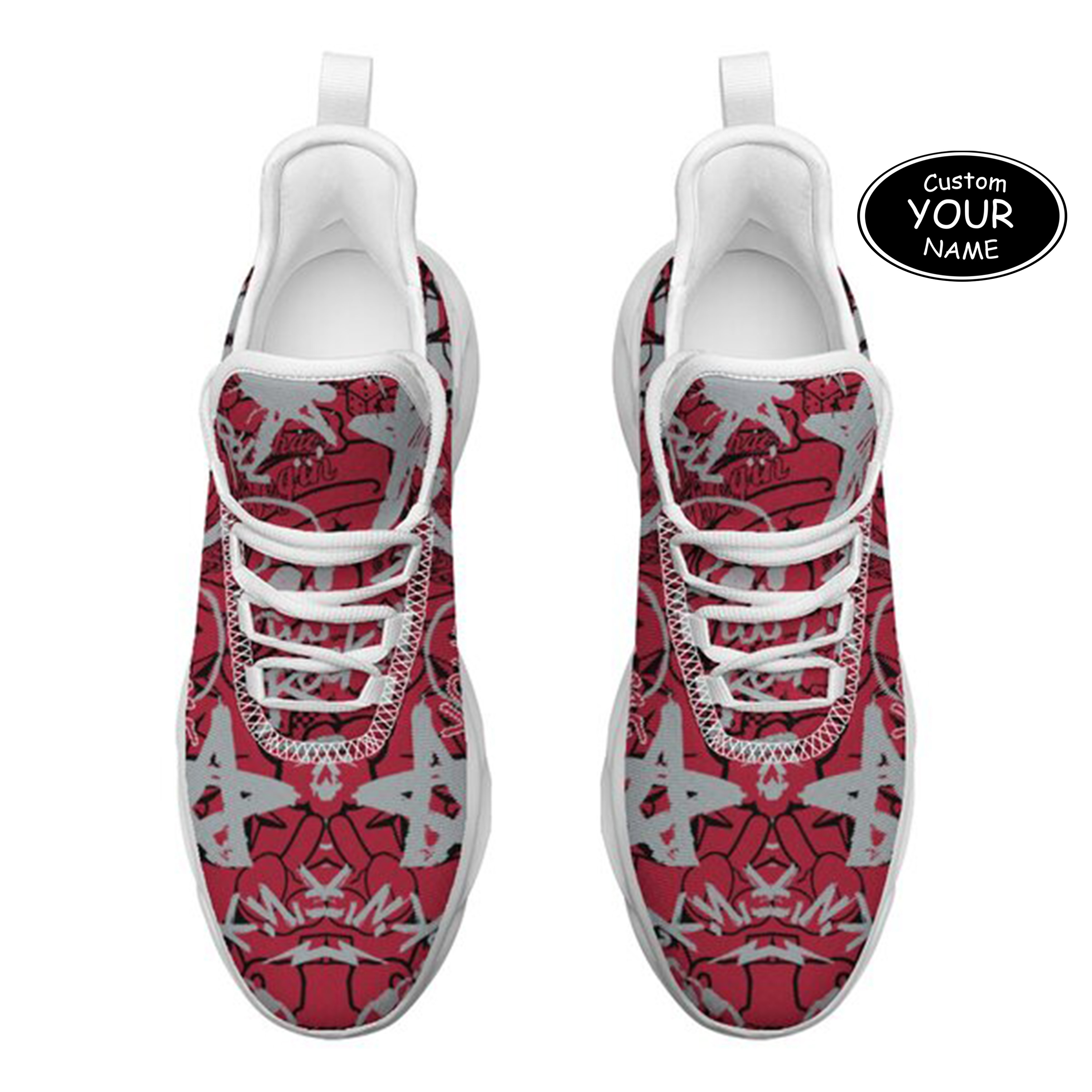 Max Sowl-25-yy-Atlanta-3-8, Personalized Atlanta Sneakers, Custom Breathable Walking Shoes, Patriotic Running Shoes