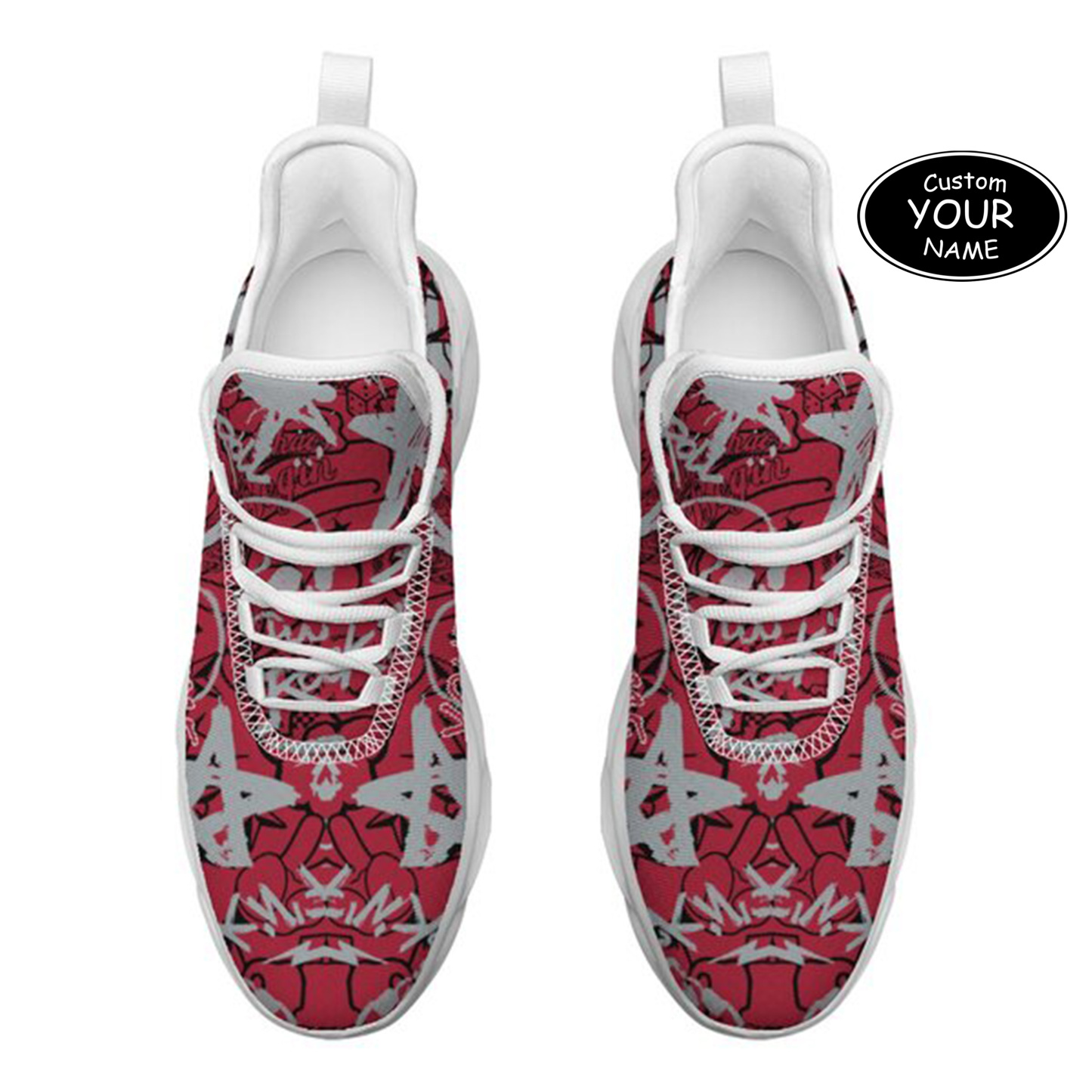 Max Sowl-25-yy-Atlanta-3-8, Personalized Atlanta Sneakers, Custom Breathable Walking Shoes, Patriotic Running Shoes