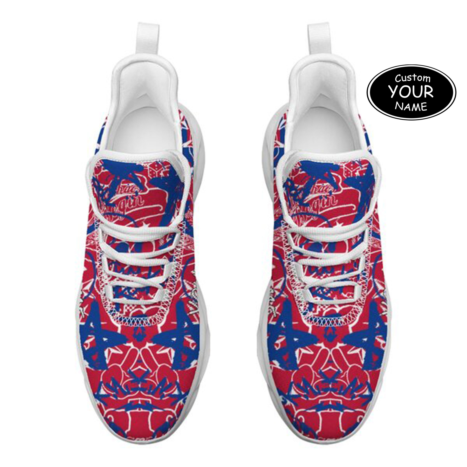 Max Sowl-25-yy-Buffalo-4-8, Personalized Buffalo Sneakers, Custom Breathable Walking Shoes, Patriotic Running Shoes