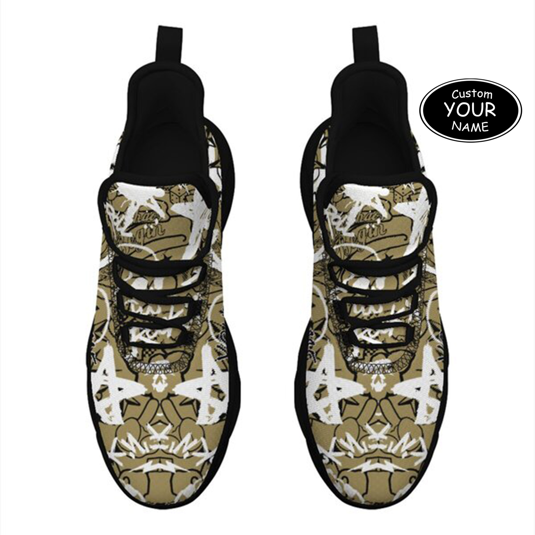 Max Sowl-25-yy-New Orleans-19-8, Personalized New Orleans Sneakers, Custom Breathable Walking Shoes, Patriotic Running Shoes