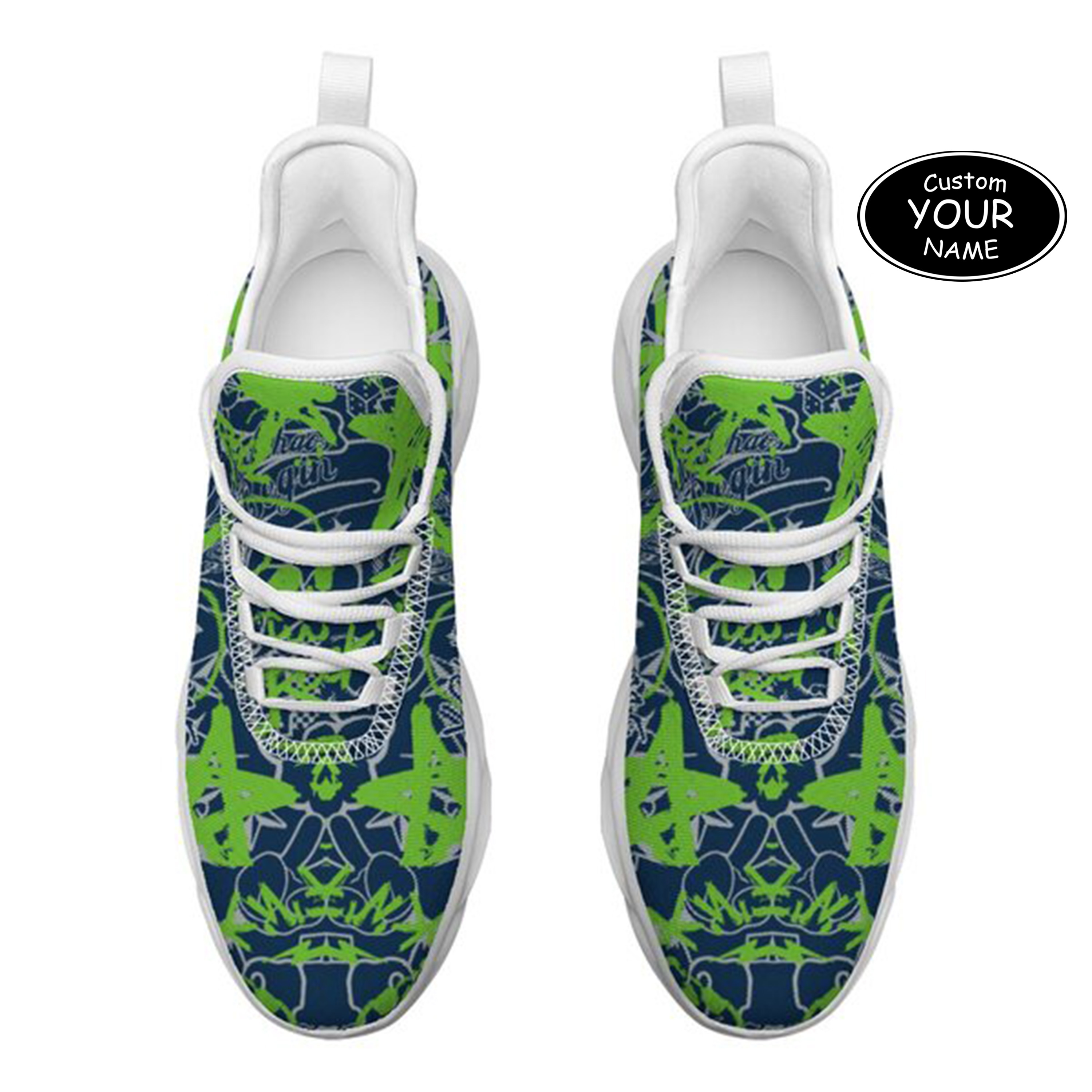 Max Sowl-25-yy-Seattle-27-8, Personalized Seattle Sneakers, Custom Breathable Walking Shoes, Patriotic Running Shoes