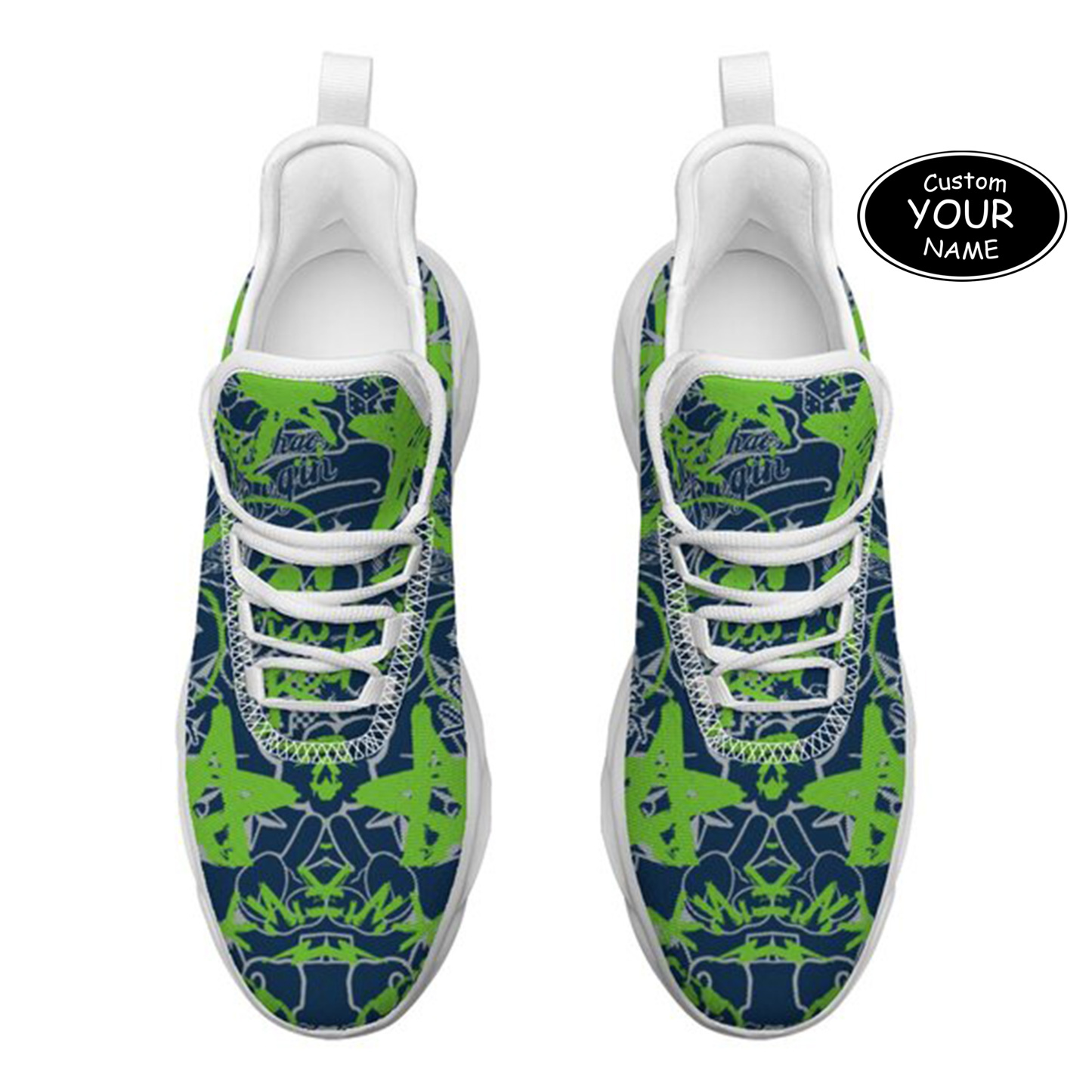 Max Sowl-25-yy-Seattle-27-8, Personalized Seattle Sneakers, Custom Breathable Walking Shoes, Patriotic Running Shoes