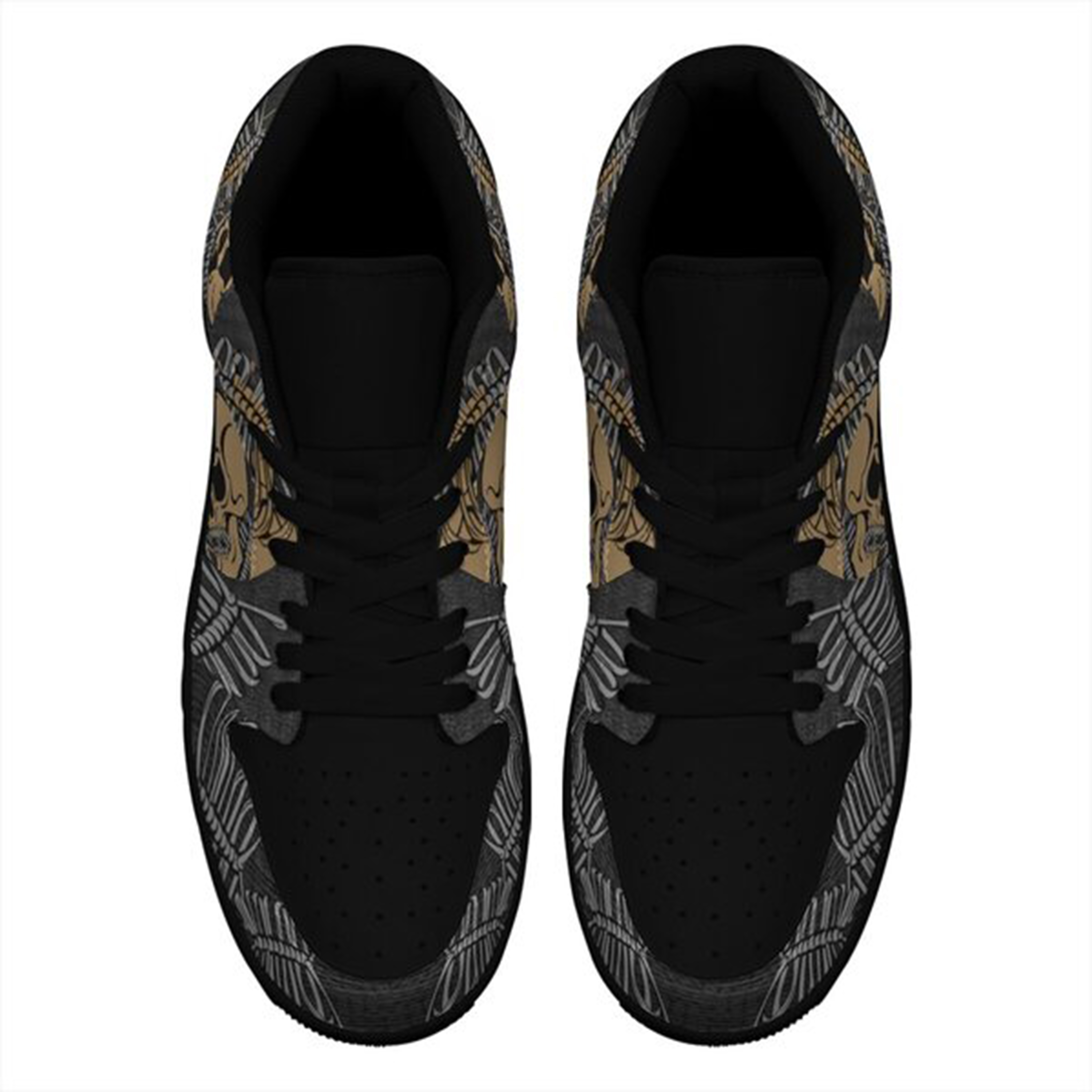 Jordan 1 Low-25-cy-skull-7, Jordan 1 Retro Low Sneakers, Personalized Gothic Shoes, Skull Design, Unisex Non Slip Walking Sneakers, Lightweight Breathable Running Shoes, Casual Sports Shoes, Unique Holidays Gifts