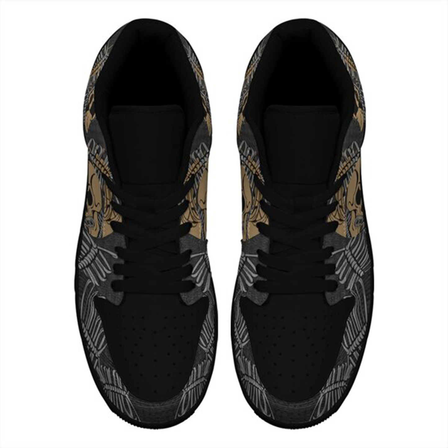 Jordan 1 Low-25-cy-skull-7, Jordan 1 Retro Low Sneakers, Personalized Gothic Shoes, Skull Design, Unisex Non Slip Walking Sneakers, Lightweight Breathable Running Shoes, Casual Sports Shoes, Unique Holidays Gifts