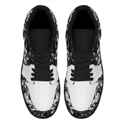 Jordan 1 Low-25-cy-skull-11, Jordan 1 Retro Low Sneakers, Personalized Gothic Shoes, Skull Design, Unisex Non Slip Walking Sneakers, Lightweight Breathable Running Shoes, Casual Sports Shoes, Unique Holidays Gifts