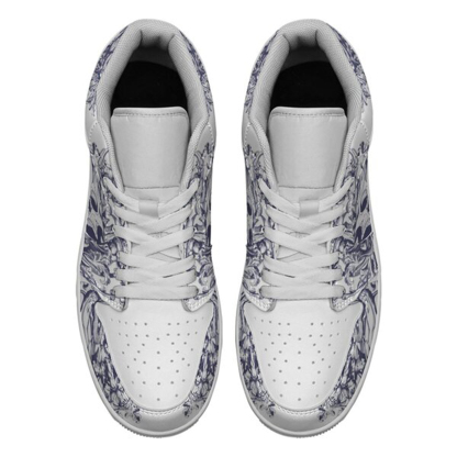 Jordan 1 Low-25-cy-skull-12, Jordan 1 Retro Low Sneakers, Personalized Gothic Shoes, Skull Design, Unisex Non Slip Walking Sneakers, Lightweight Breathable Running Shoes, Casual Sports Shoes, Unique Holidays Gifts