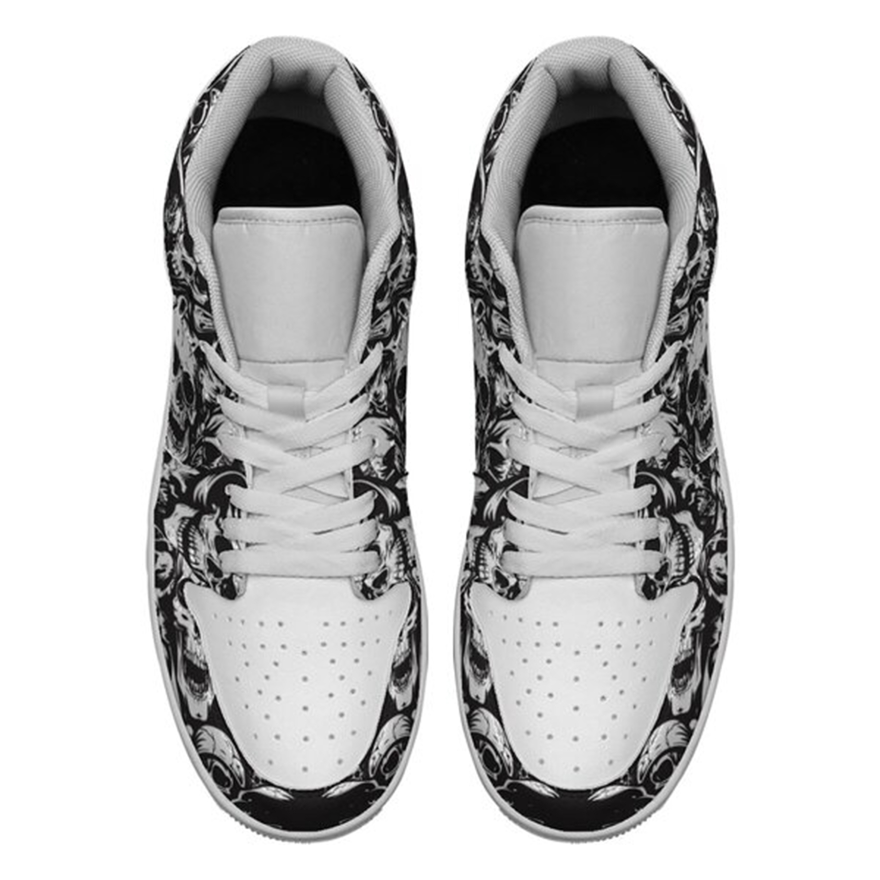 Jordan 1 Low-25-cy-skull-13, Jordan 1 Retro Low Sneakers, Personalized Gothic Shoes, Skull Design, Unisex Non Slip Walking Sneakers, Lightweight Breathable Running Shoes, Casual Sports Shoes, Unique Holidays Gifts