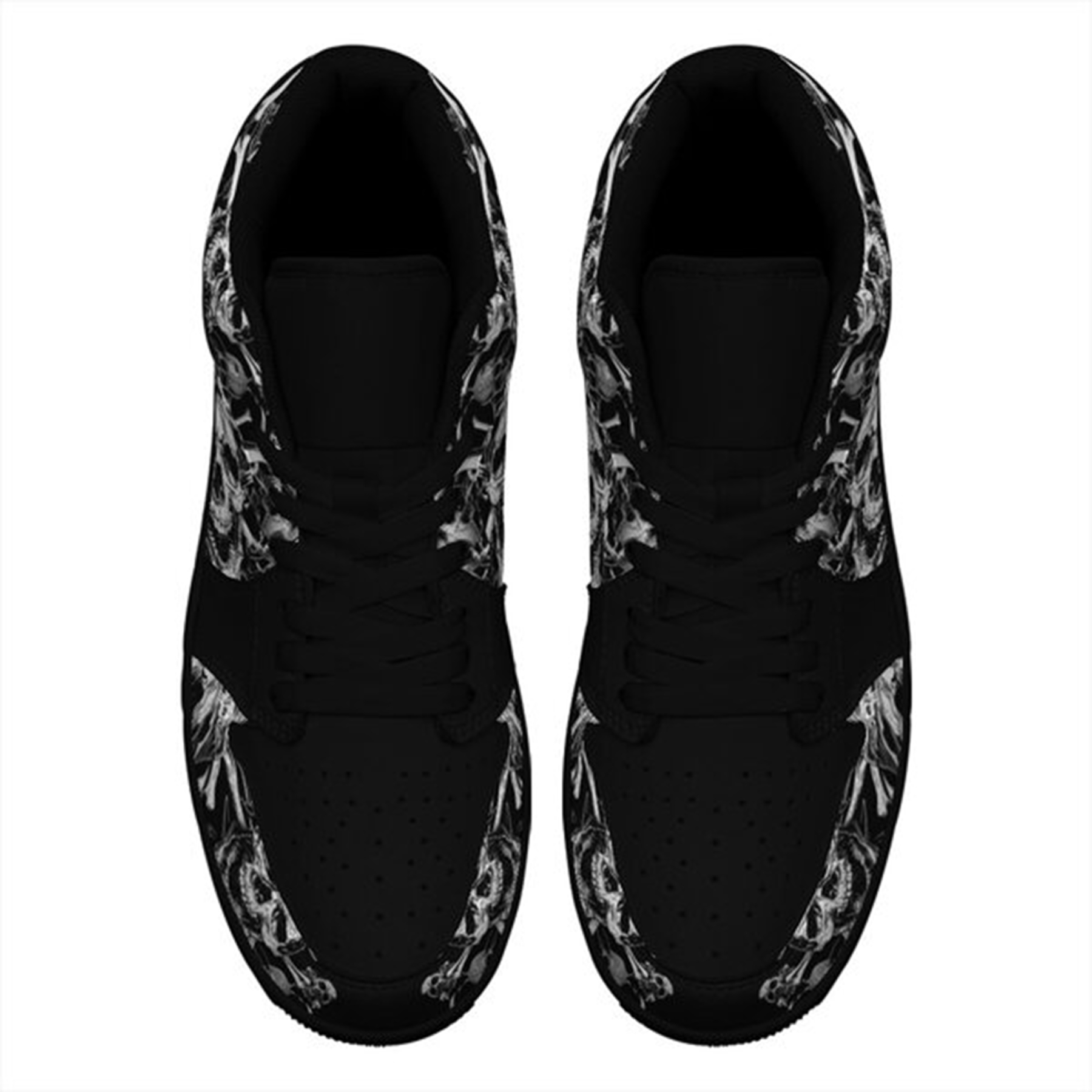 Jordan 1 Low-25-cy-skull-17, Jordan 1 Retro Low Sneakers, Personalized Gothic Shoes, Skull Design, Unisex Non Slip Walking Sneakers, Lightweight Breathable Running Shoes, Casual Sports Shoes, Unique Holidays Gifts