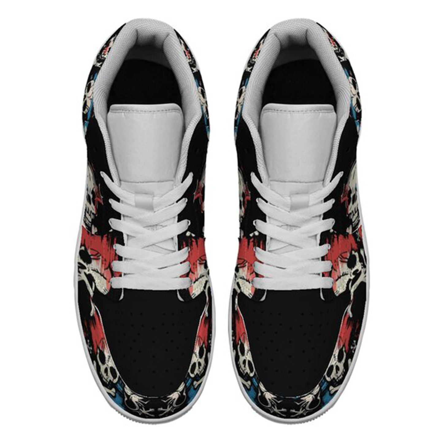 Jordan 1 Low-25-cy-skull-18, Jordan 1 Retro Low Sneakers, Personalized Gothic Shoes, Skull Design, Unisex Non Slip Walking Sneakers, Lightweight Breathable Running Shoes, Casual Sports Shoes, Unique Holidays Gifts