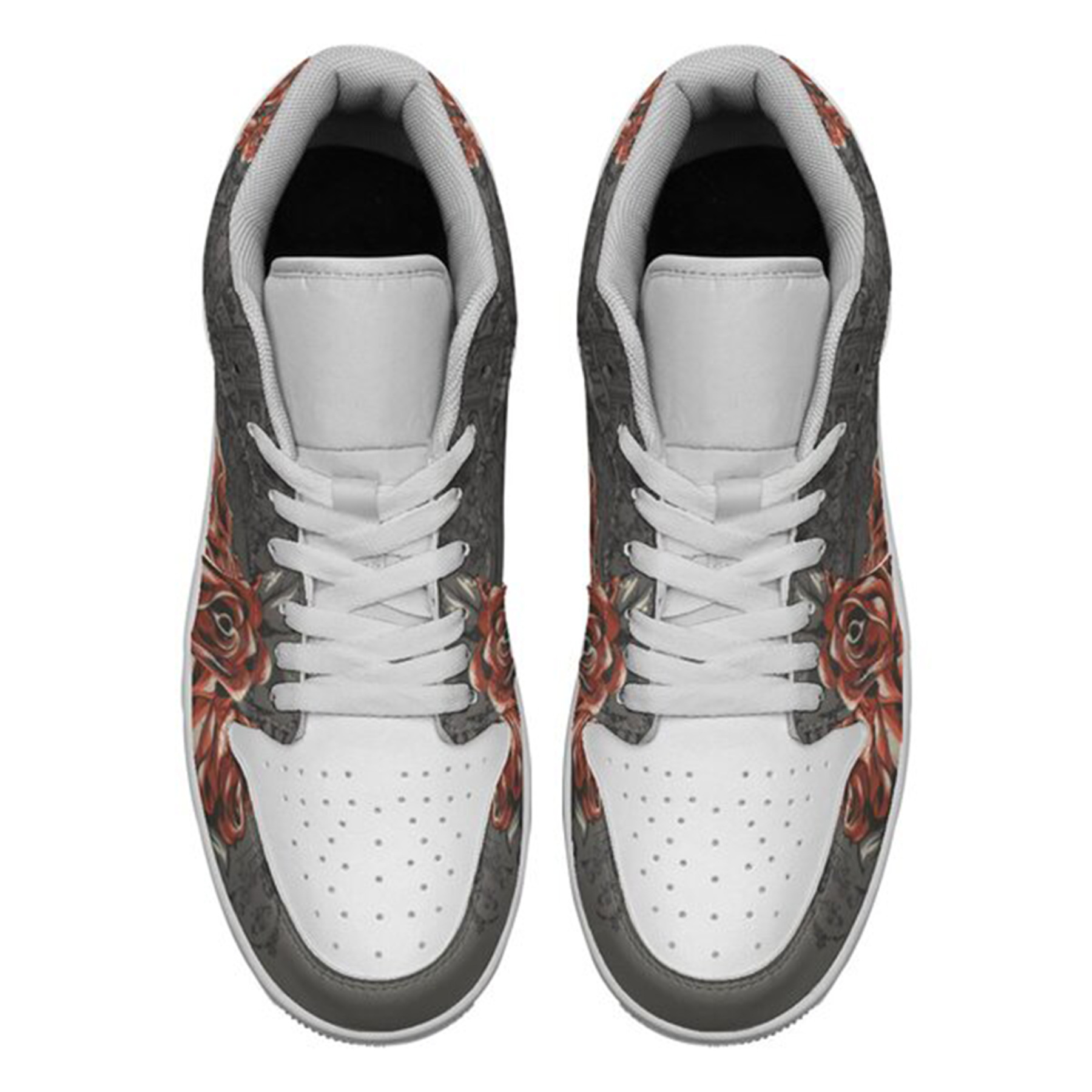 Jordan 1 Low-25-yy-skull-2, Jordan 1 Retro Low Sneakers, Personalized Gothic Shoes, Skull Design, Unisex Non Slip Walking Sneakers, Lightweight Breathable Running Shoes, Casual Sports Shoes, Unique Holidays Gifts