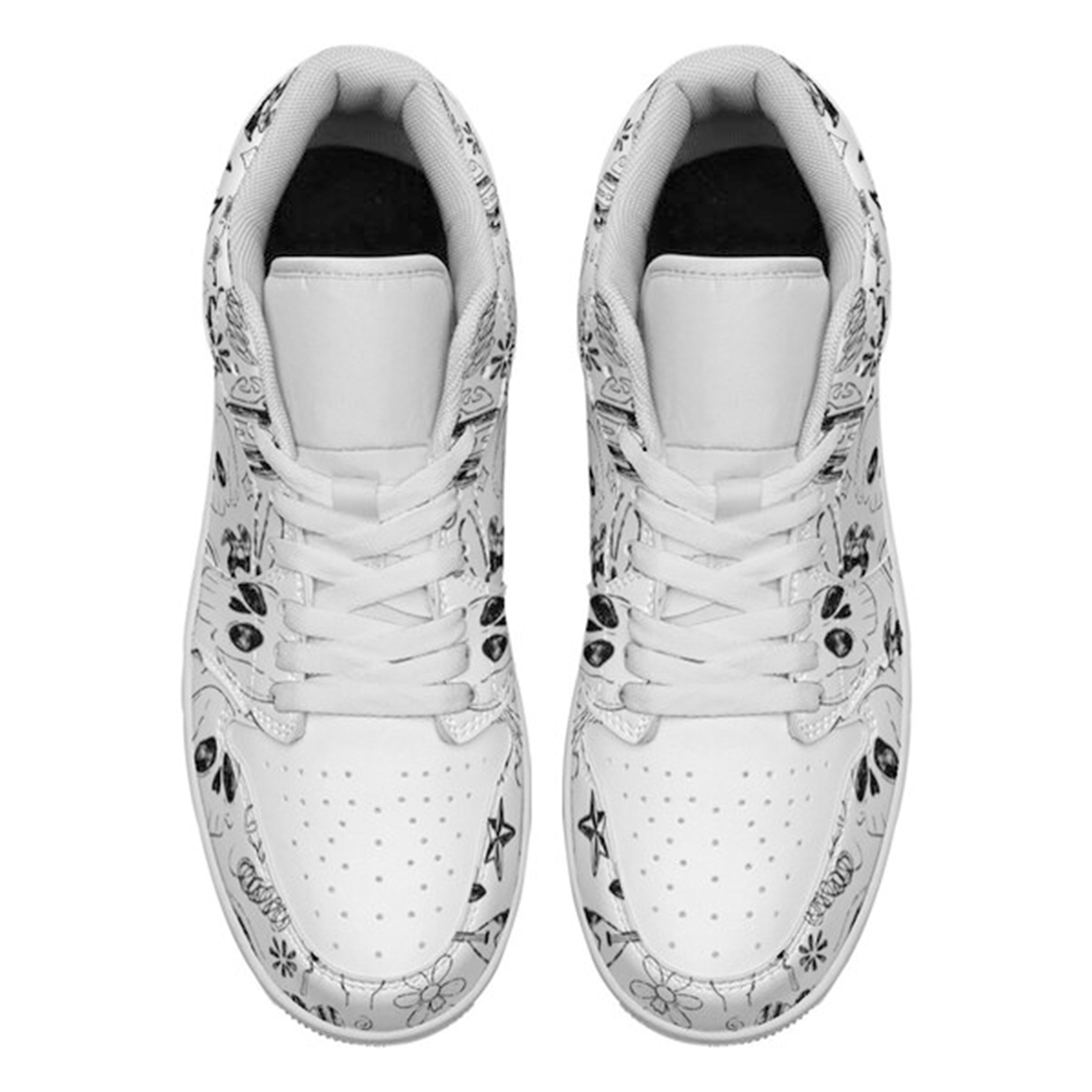 Jordan 1 Low-25-yy-skull-4, Jordan 1 Retro Low Sneakers, Personalized Gothic Shoes, Skull Design, Unisex Non Slip Walking Sneakers, Lightweight Breathable Running Shoes, Casual Sports Shoes, Unique Holidays Gifts