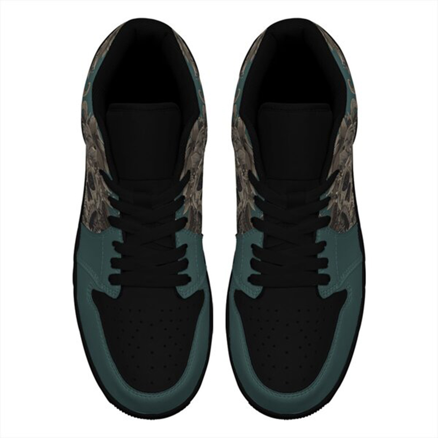 Jordan 1 Low-25-yy-skull-5, Jordan 1 Retro Low Sneakers, Personalized Gothic Shoes, Skull Design, Unisex Non Slip Walking Sneakers, Lightweight Breathable Running Shoes, Casual Sports Shoes, Unique Holidays Gifts