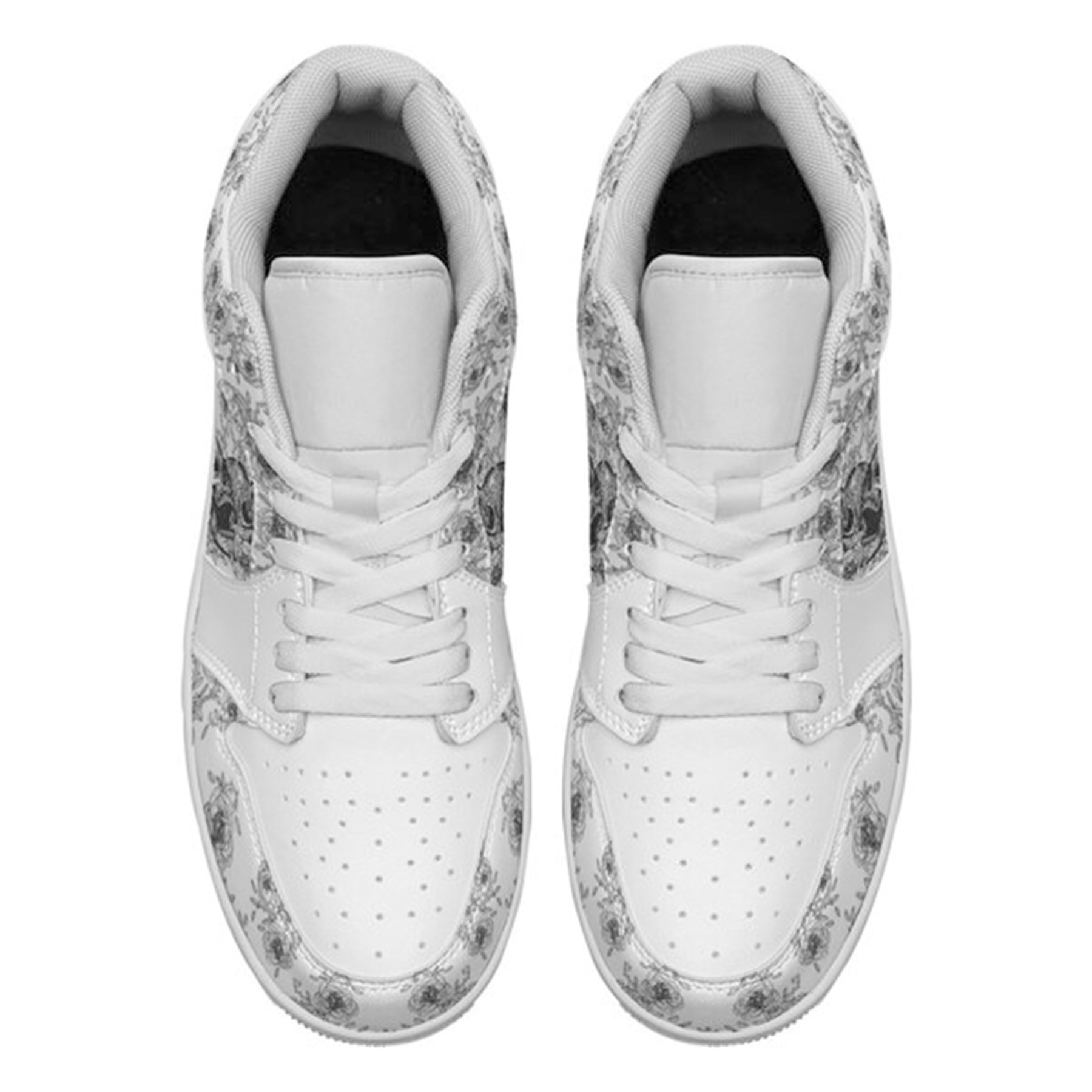 Jordan 1 Low-25-yy-skull-10, Jordan 1 Retro Low Sneakers, Personalized Gothic Shoes, Skull Design, Unisex Non Slip Walking Sneakers, Lightweight Breathable Running Shoes, Casual Sports Shoes, Unique Holidays Gifts