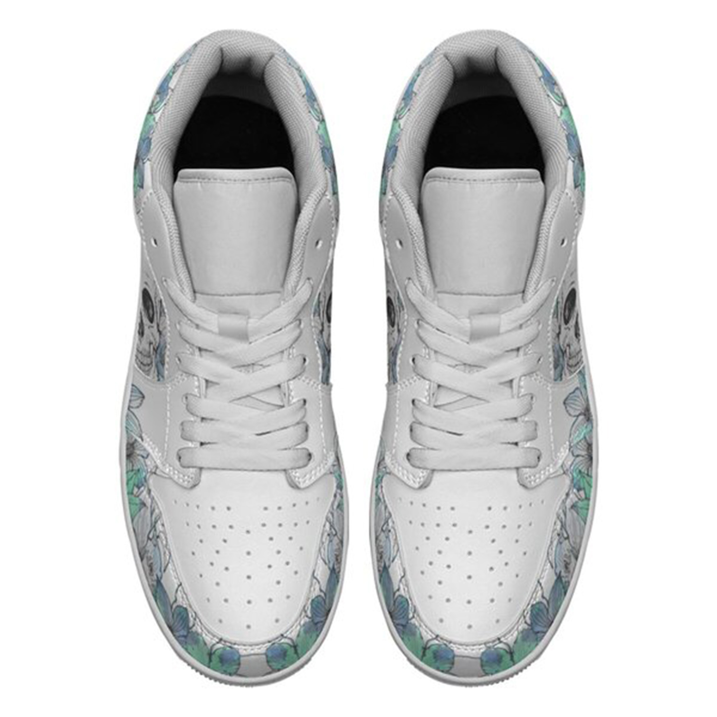 Jordan 1 Low-25-yy-skull-11, Jordan 1 Retro Low Sneakers, Personalized Gothic Shoes, Skull Design, Unisex Non Slip Walking Sneakers, Lightweight Breathable Running Shoes, Casual Sports Shoes, Unique Holidays Gifts