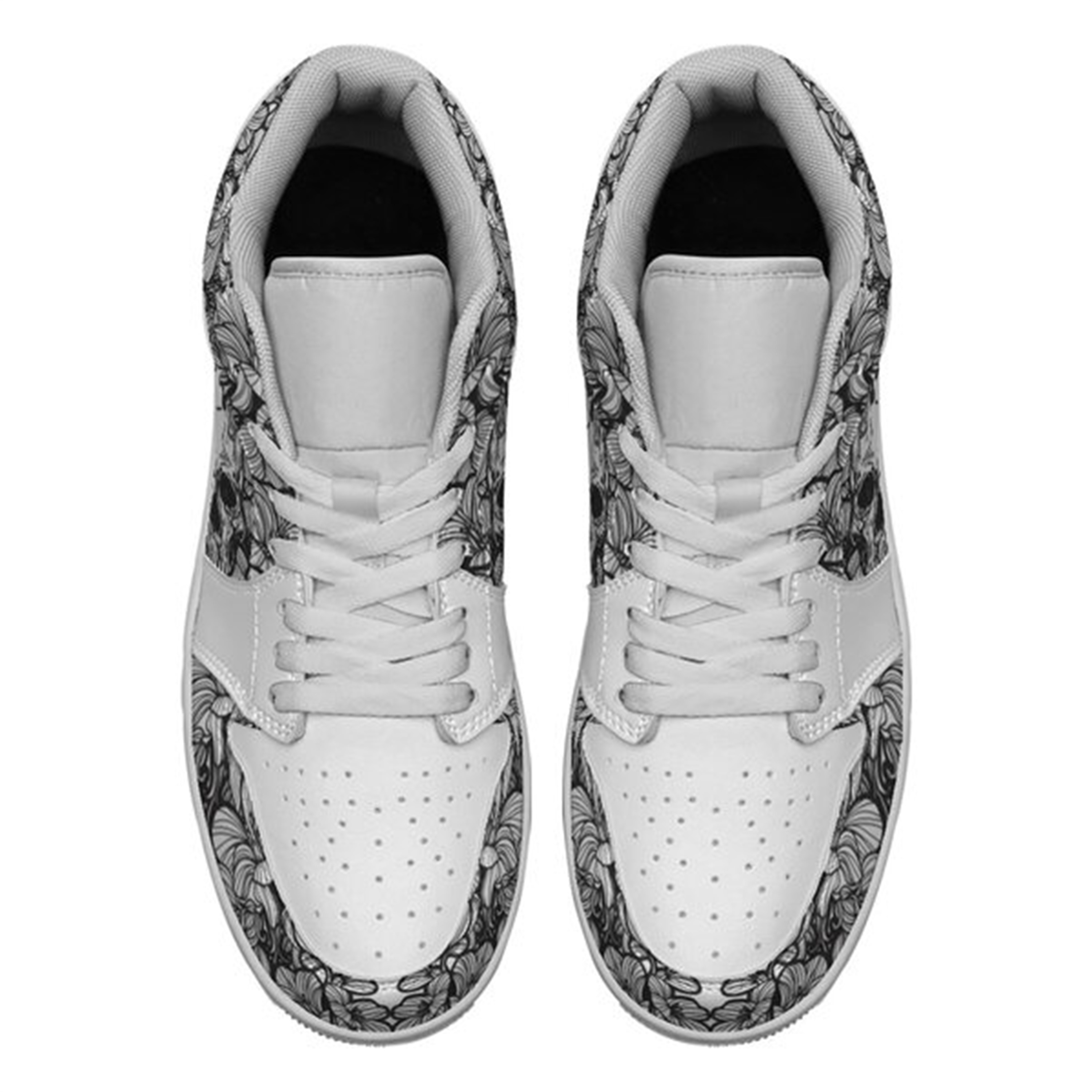 Jordan 1 Low-25-yy-skull-21, Jordan 1 Retro Low Sneakers, Personalized Gothic Shoes, Skull Design, Unisex Non Slip Walking Sneakers, Lightweight Breathable Running Shoes, Casual Sports Shoes, Unique Holidays Gifts