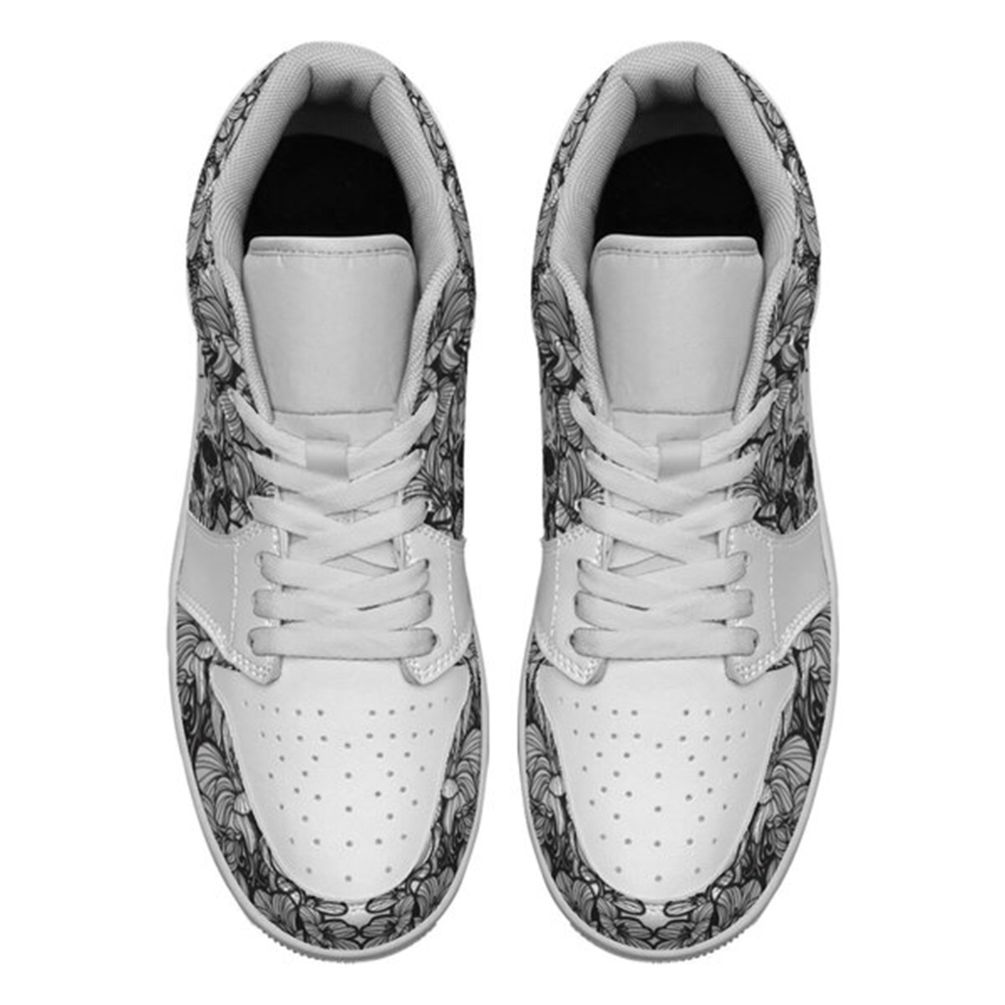 Jordan 1 Low-25-yy-skull-21, Jordan 1 Retro Low Sneakers, Personalized Gothic Shoes, Skull Design, Unisex Non Slip Walking Sneakers, Lightweight Breathable Running Shoes, Casual Sports Shoes, Unique Holidays Gifts