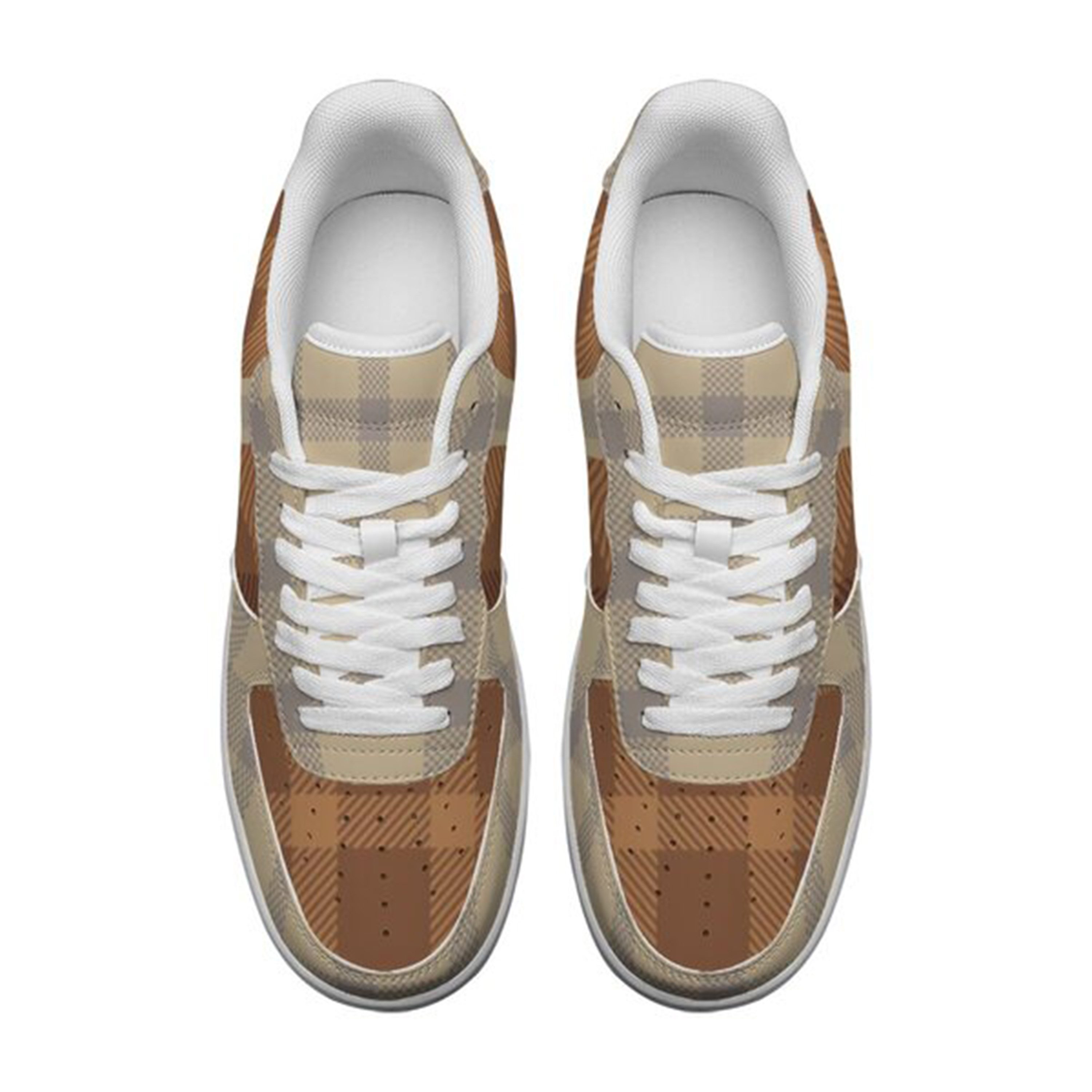 Air Force 1-25-yy-Quiet Luxe-8, Personalized Light Luxury Vintage Sneakers, Custom Patchwork Design, Light Breathable, Casual Walking Shoes, Fashion Sneakers