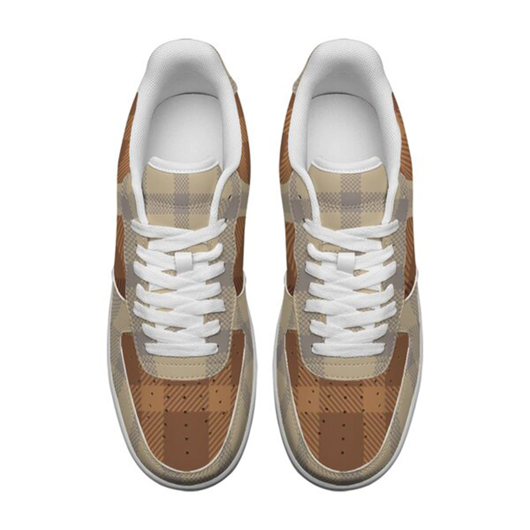 Air Force 1-25-yy-Quiet Luxe-8, Personalized Light Luxury Vintage Sneakers, Custom Patchwork Design, Light Breathable, Casual Walking Shoes, Fashion Sneakers