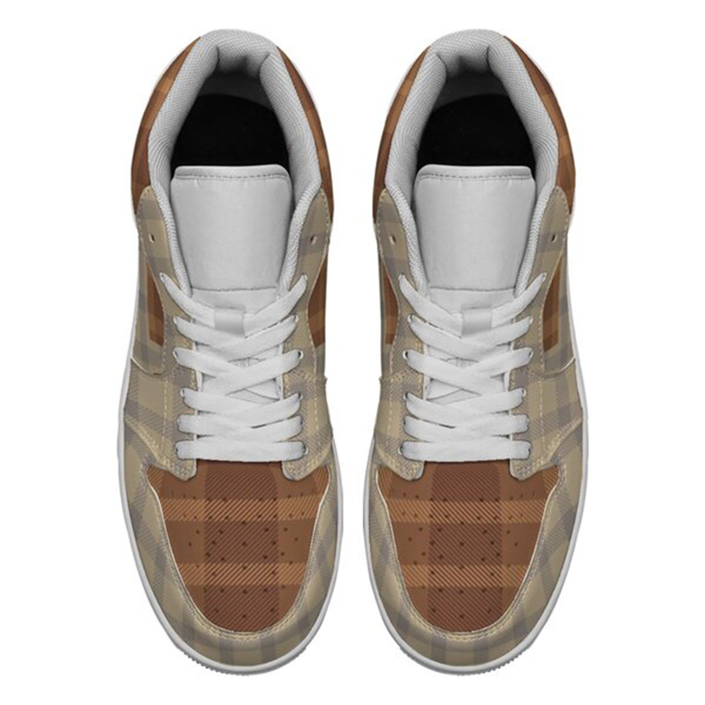 Jordan 1-25-yy-Quiet Luxe-8, Personalized Light Luxury Vintage Sneakers, Custom Patchwork Design, Light Breathable, Casual Walking Shoes, Fashion Sneakers