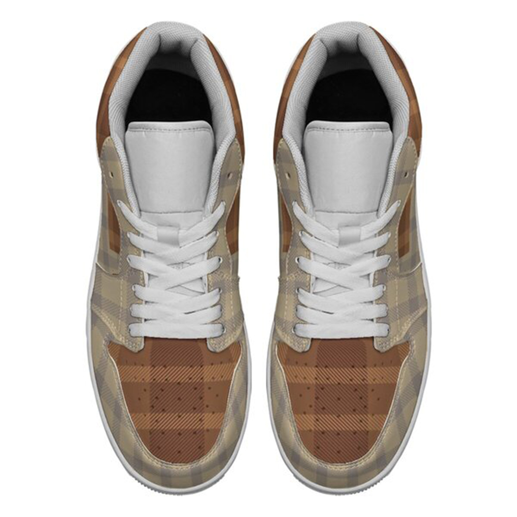 Jordan 1-25-yy-Quiet Luxe-8, Personalized Light Luxury Vintage Sneakers, Custom Patchwork Design, Light Breathable, Casual Walking Shoes, Fashion Sneakers