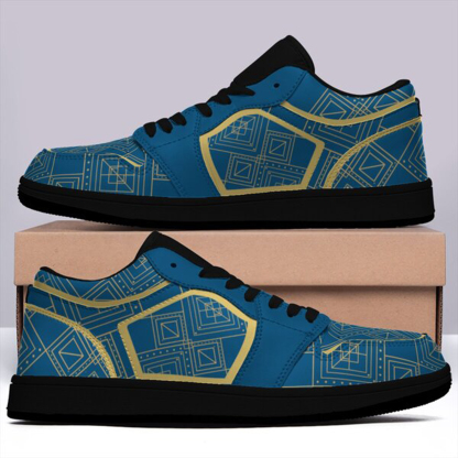 Jordan 1-25-cy-Quiet Luxe-10, Jordan 1 Retro Low Sneakers, Personalized Light Luxury Vintage Sneakers, Custom Printed Design, Light Breathable, Casual Walking Shoes, Fashion Sneakers