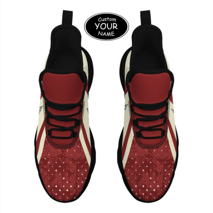 Max Sowl-25-cy-Norman-4-1, Personalized Oklahoma Sooners Custom Max Sowl Shoes, Patriotic Running Sneakers, Custom Comfortable Walking Shoes