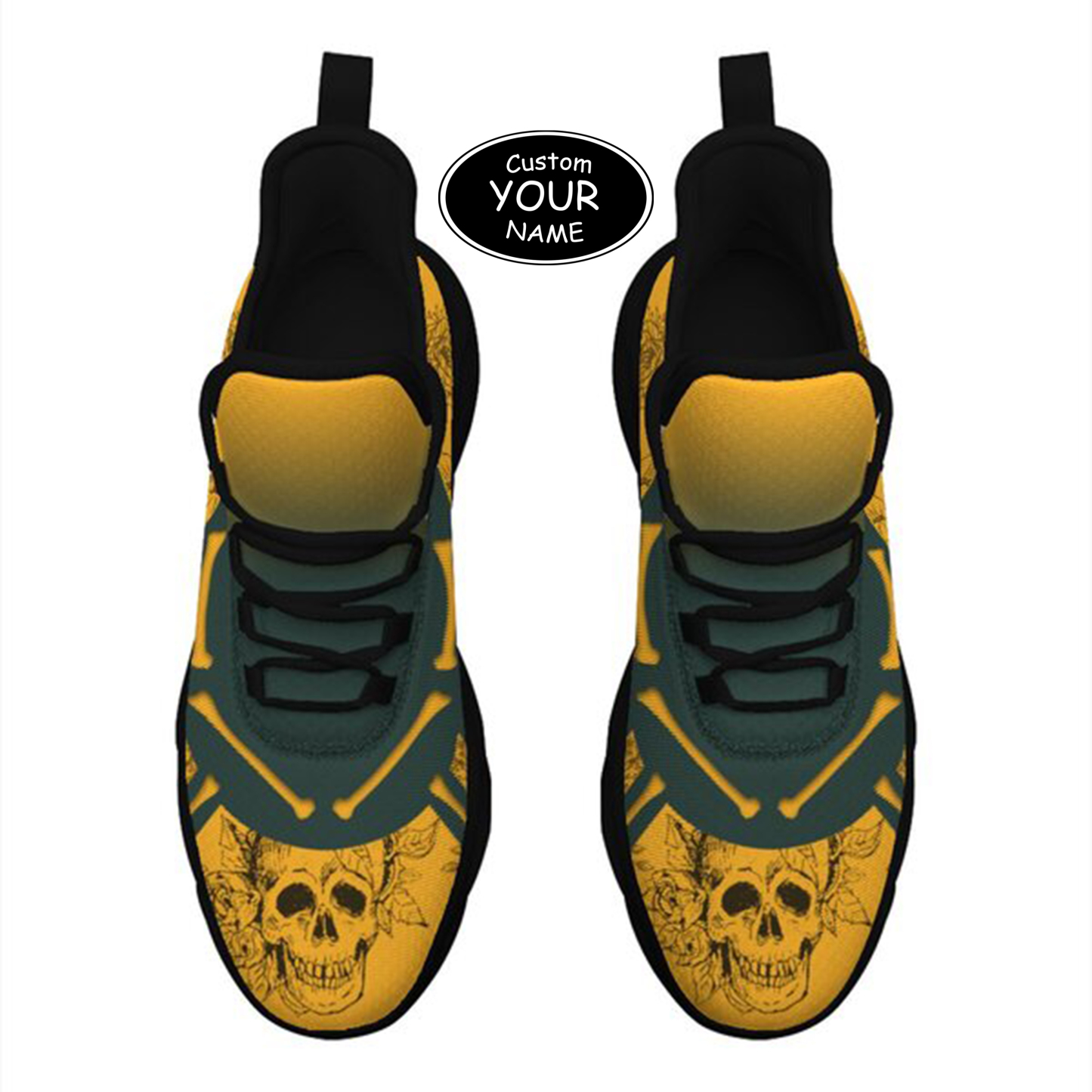 Personalized  Green Bay Sneakers, Custom Breathable Walking Shoes, Patriotic Running Shoes,Max Sowl-25-cy-Green Bay-13-1