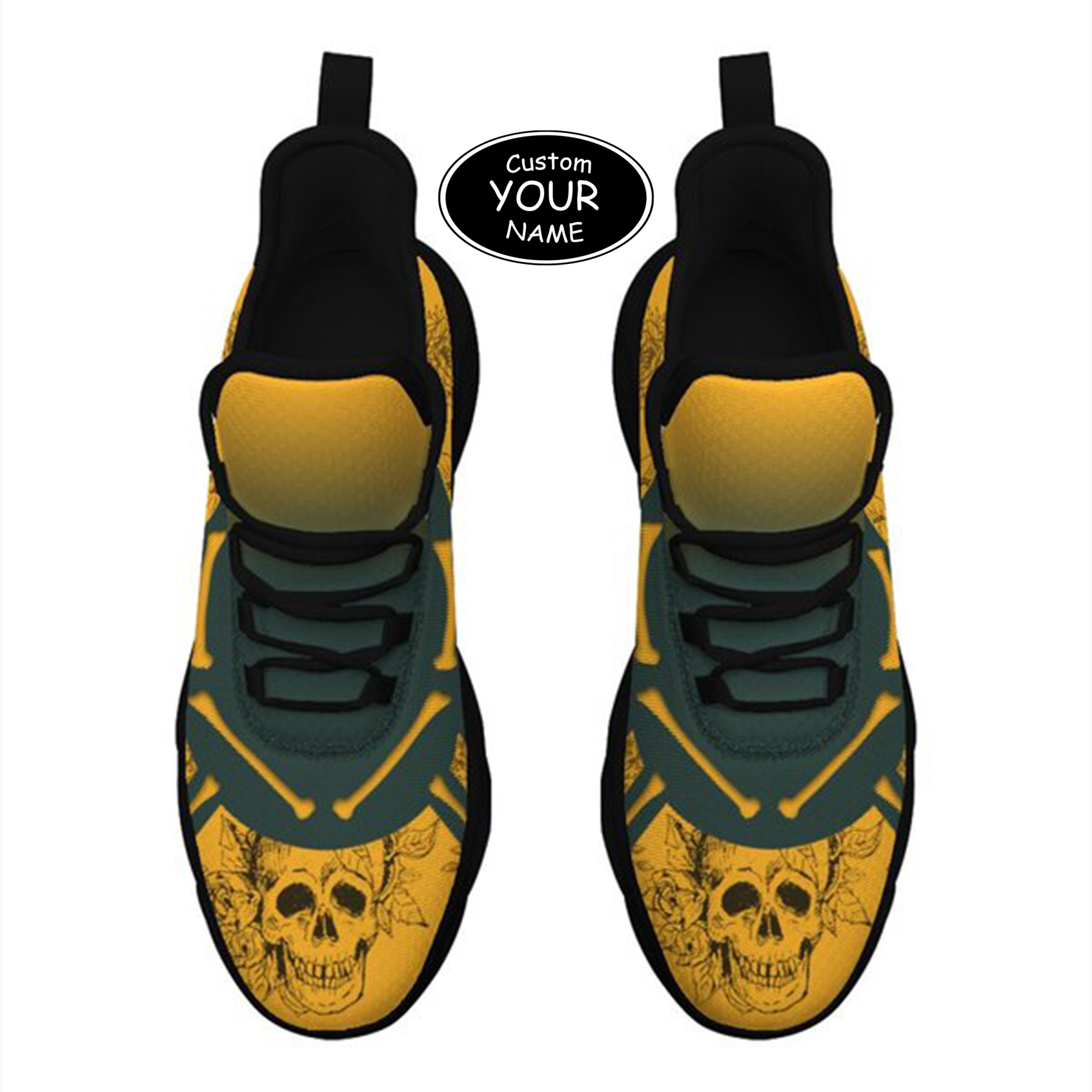 Personalized  Green Bay Sneakers, Custom Breathable Walking Shoes, Patriotic Running Shoes,Max Sowl-25-cy-Green Bay-13-1