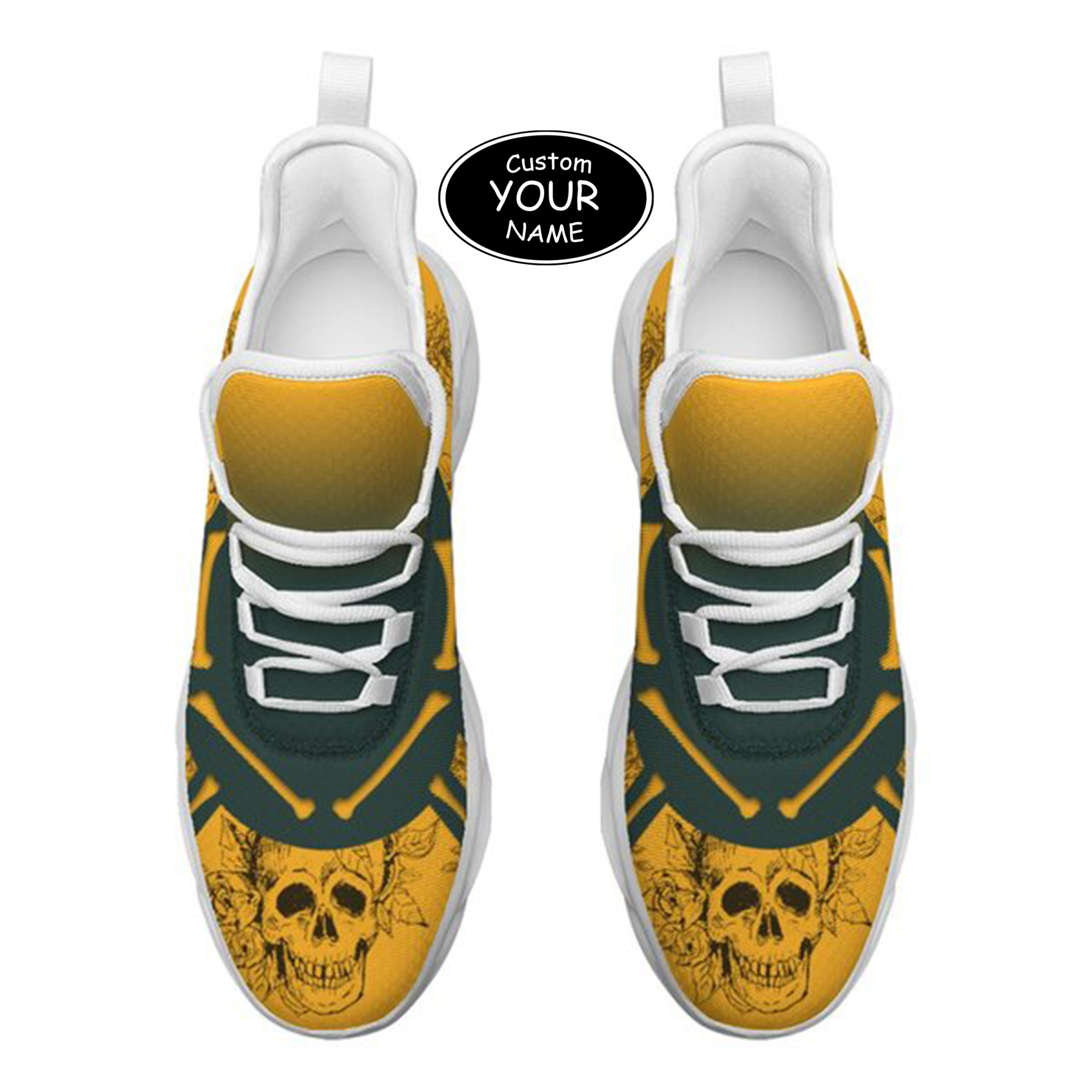 Personalized  Green Bay Sneakers, Custom Breathable Walking Shoes, Patriotic Running Shoes,Max Sowl-25-cy-Green Bay-13-1