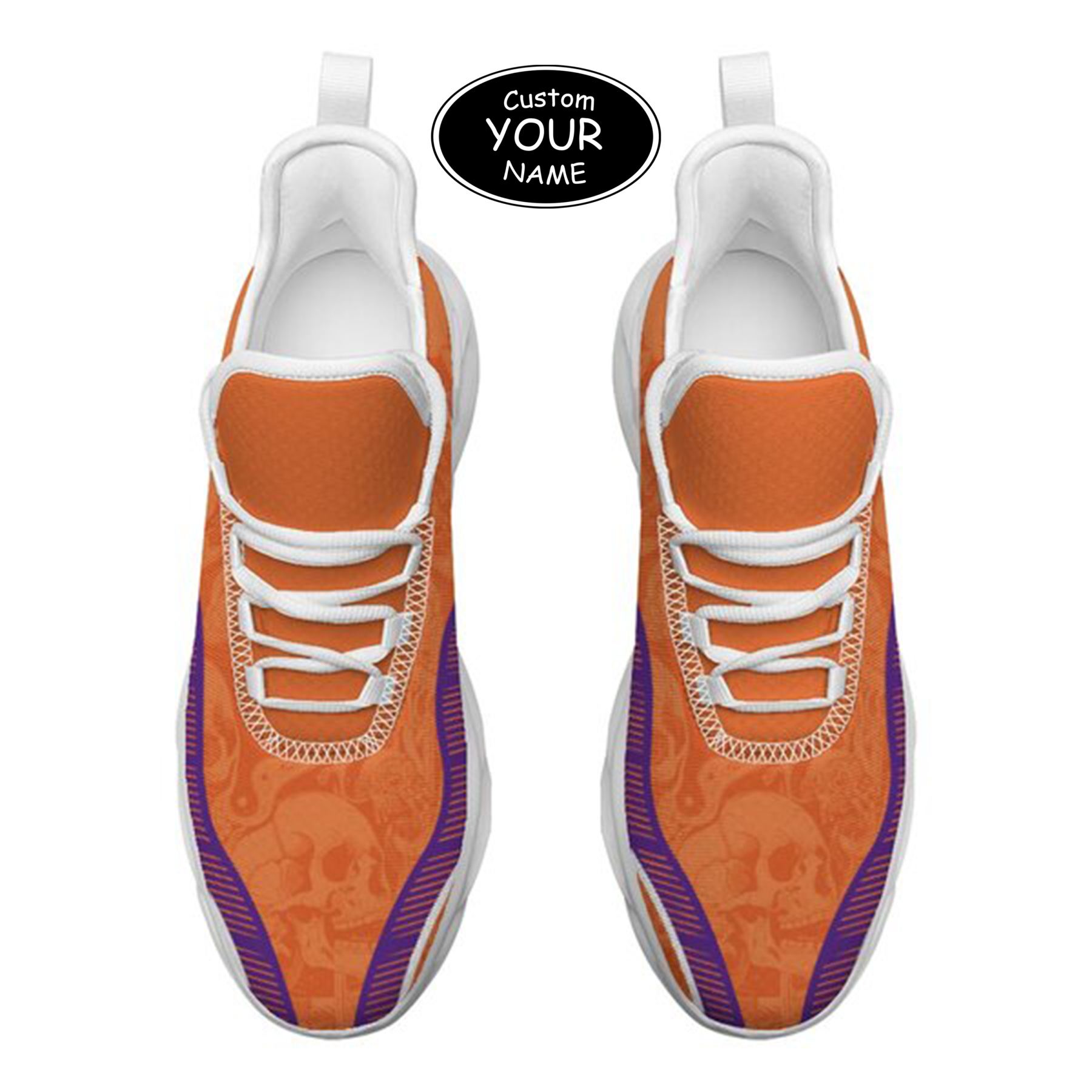 Max Sowl-25-cy-Clemson-1-2, Personalized Clemson Tigers Custom Max Sowl Shoes, Patriotic Running Sneakers, Custom Comfortable Walking Shoes
