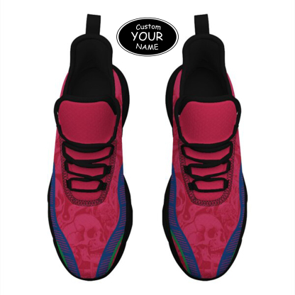 Max Sowl-25-cy-Fresno-18-2, Personalized Fresno State Bulldogs Custom Max Sowl Shoes, Patriotic Running Sneakers, Custom Comfortable Walking Shoes