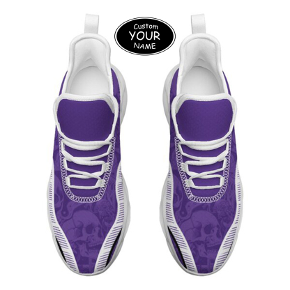 Max Sowl-25-cy-Evanston-21-2, Personalized Northwestern Wildcats Custom Max Sowl Shoes, Patriotic Running Sneakers, Custom Comfortable Walking Shoes