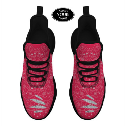 Max Sowl-25-yy-Columbus-3-2, Personalized Ohio State Buckeyes Custom Max Sowl Shoes, Patriotic Running Sneakers, Custom Comfortable Walking Shoes