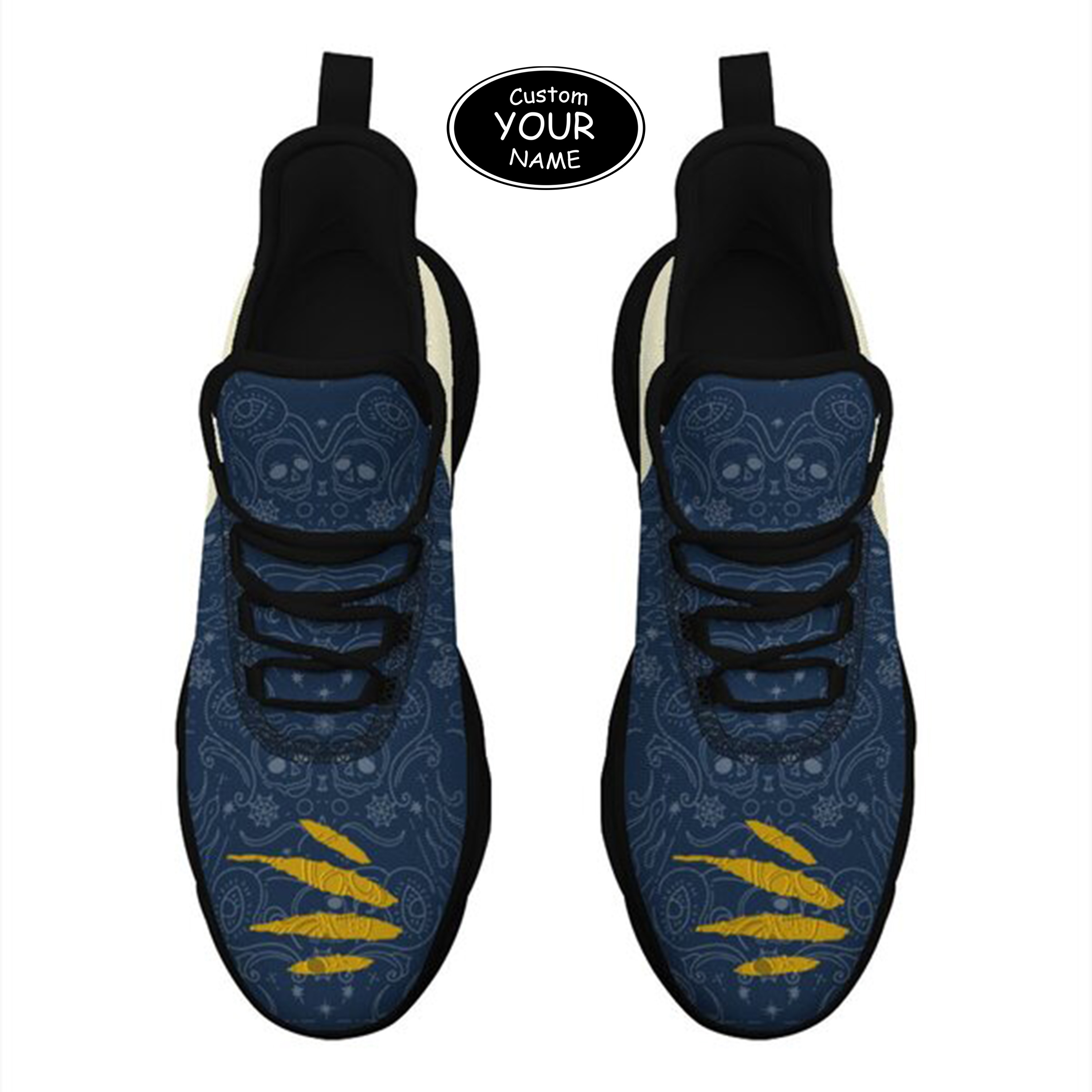 Max Sowl-25-yy-South Bend-5-2, Personalized Notre Dame Fighting Irish Custom Max Sowl Shoes, Patriotic Running Sneakers, Custom Comfortable Walking Shoes