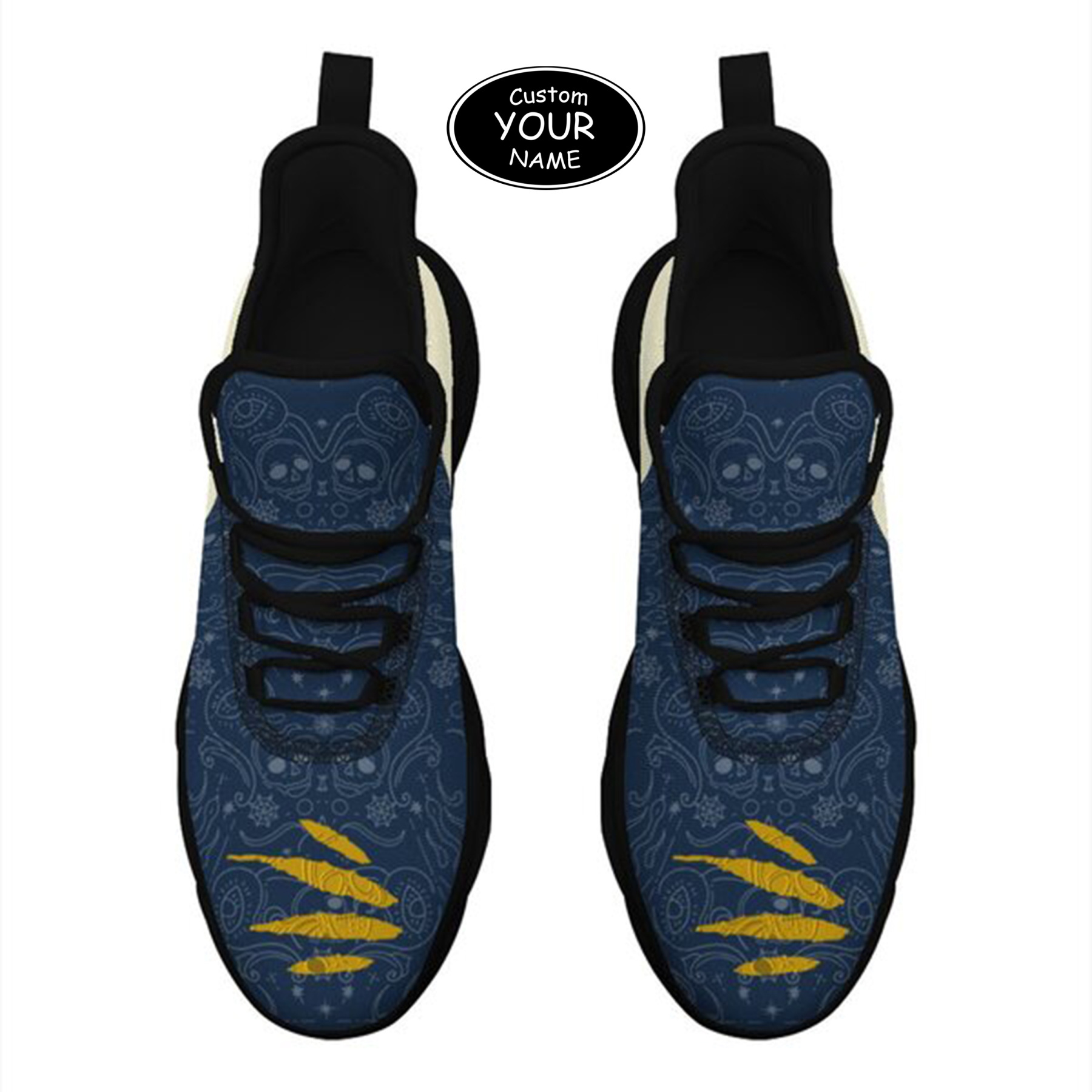 Max Sowl-25-yy-South Bend-5-2, Personalized Notre Dame Fighting Irish Custom Max Sowl Shoes, Patriotic Running Sneakers, Custom Comfortable Walking Shoes