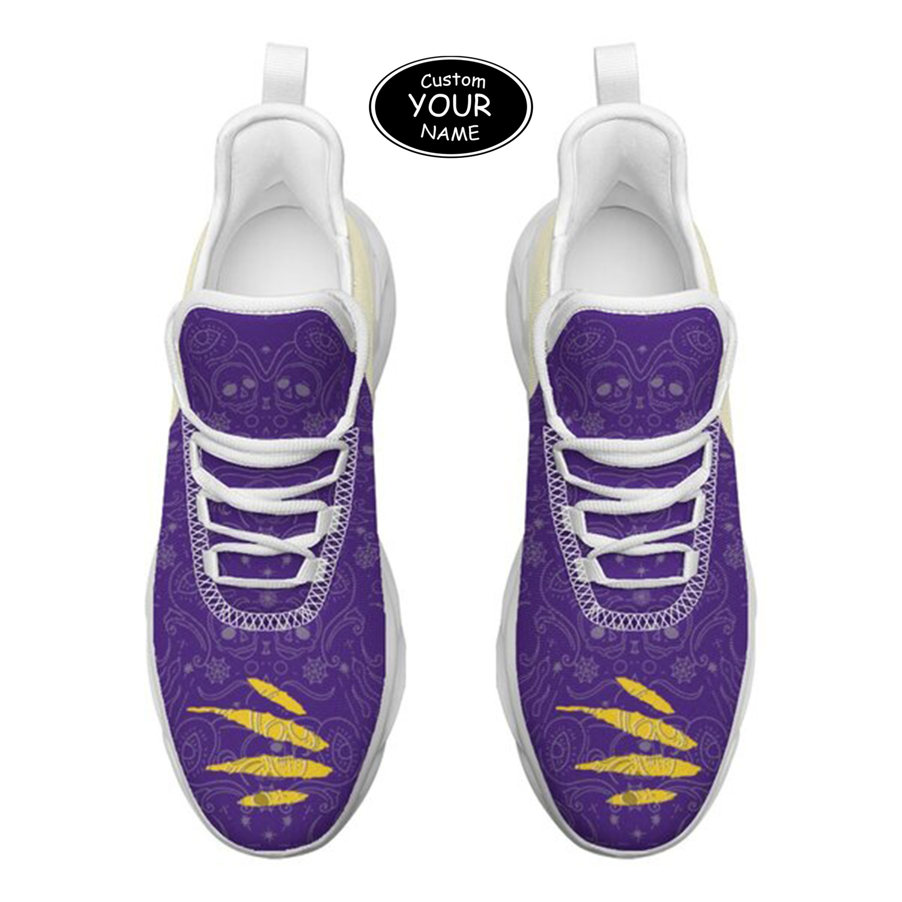 Max Sowl-25-yy-Baton Rouge-6-2, Personalized LSU Tigers Custom Max Sowl Shoes, Patriotic Running Sneakers, Custom Comfortable Walking Shoes