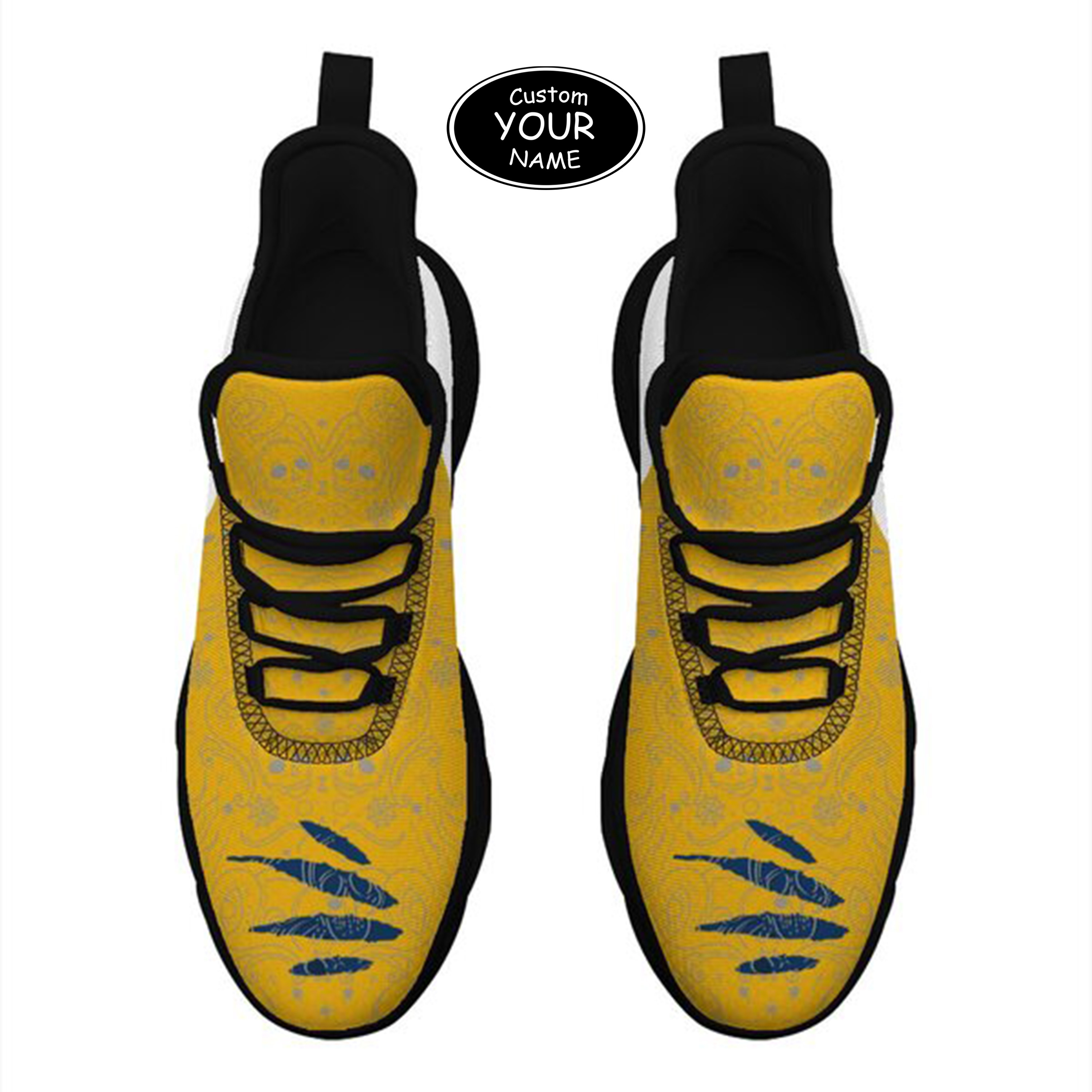 Max Sowl-25-yy-Morgantown-20-2, Personalized West Virginia Mountaineers Custom Max Sowl Shoes, Patriotic Running Sneakers, Custom Comfortable Walking Shoes