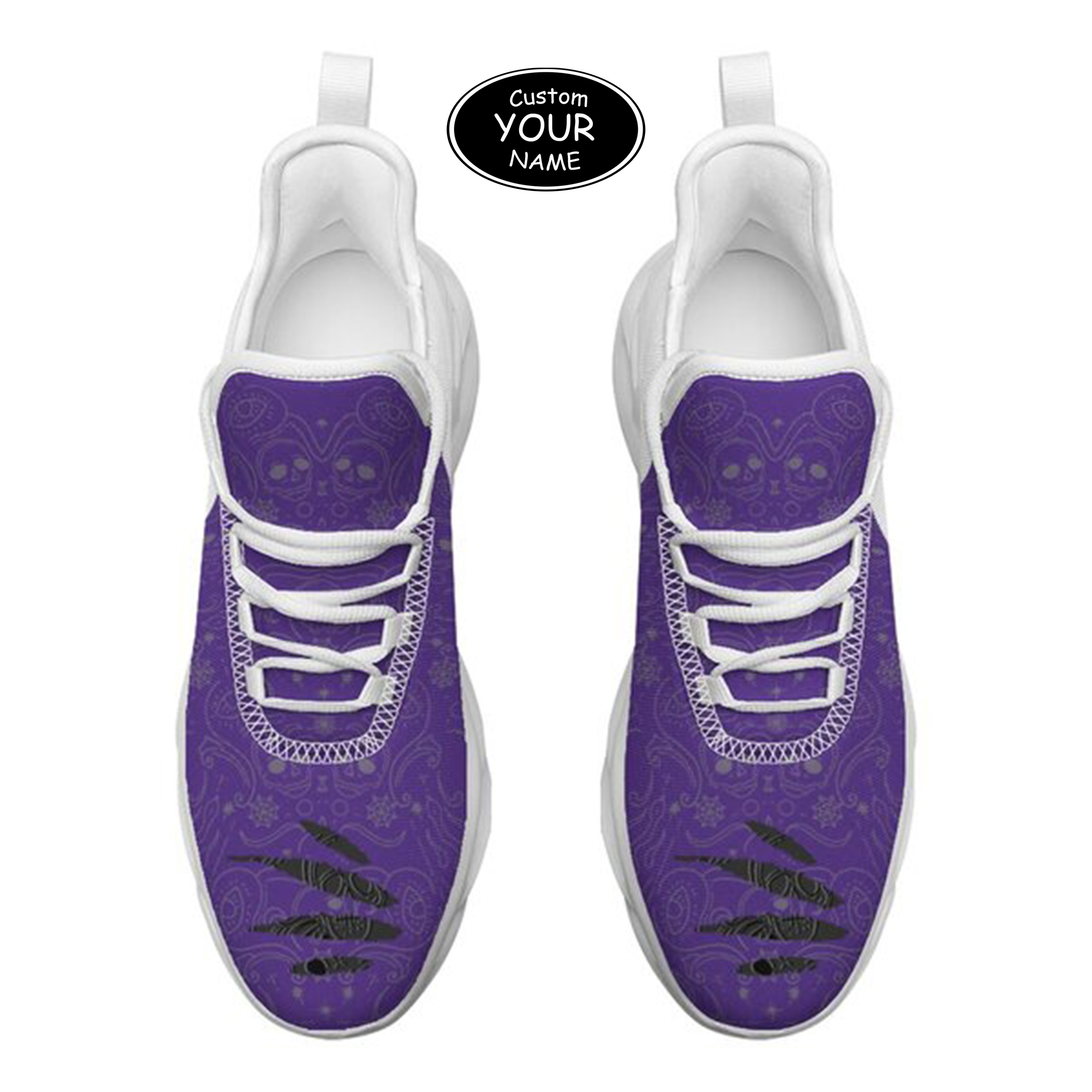 Max Sowl-25-yy-Evanston-21-2, Personalized Northwestern Wildcats Custom Max Sowl Shoes, Patriotic Running Sneakers, Custom Comfortable Walking Shoes