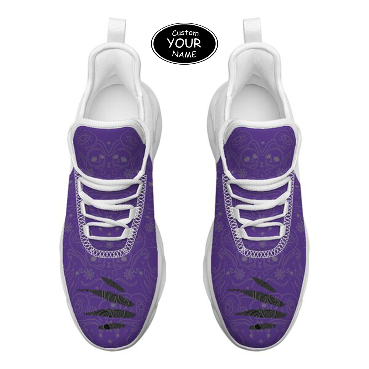 Max Sowl-25-yy-Evanston-21-2, Personalized Northwestern Wildcats Custom Max Sowl Shoes, Patriotic Running Sneakers, Custom Comfortable Walking Shoes