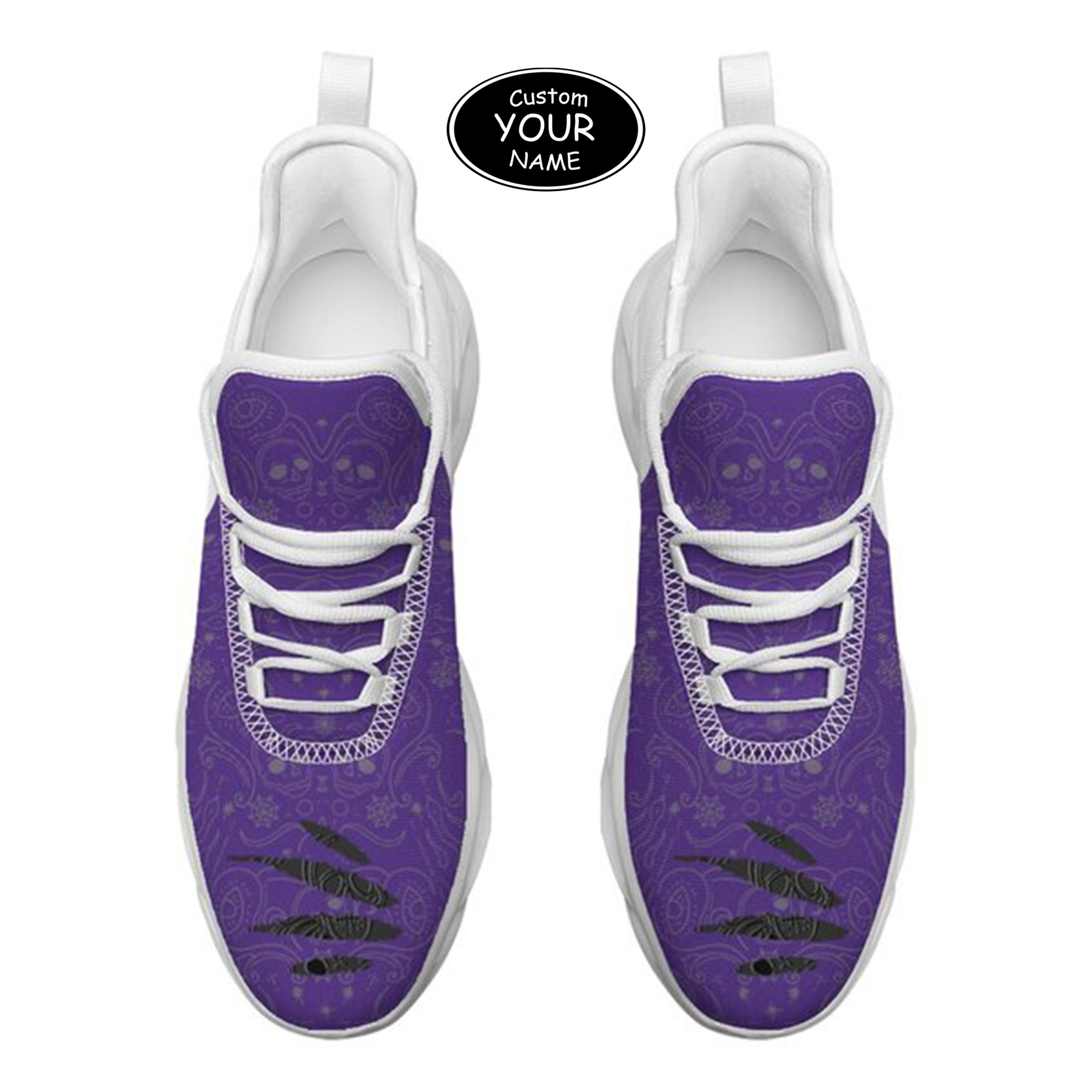 Max Sowl-25-yy-Evanston-21-2, Personalized Northwestern Wildcats Custom Max Sowl Shoes, Patriotic Running Sneakers, Custom Comfortable Walking Shoes