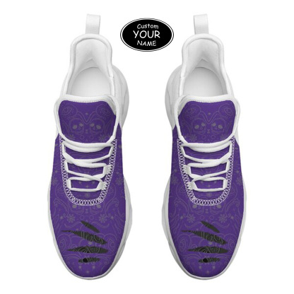 Max Sowl-25-yy-Evanston-21-2, Personalized Northwestern Wildcats Custom Max Sowl Shoes, Patriotic Running Sneakers, Custom Comfortable Walking Shoes