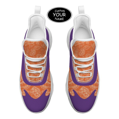 Max Sowl-25-cy-Clemson-1-3, Personalized Clemson Tigers Custom Max Sowl Shoes, Patriotic Running Sneakers, Custom Comfortable Walking Shoes