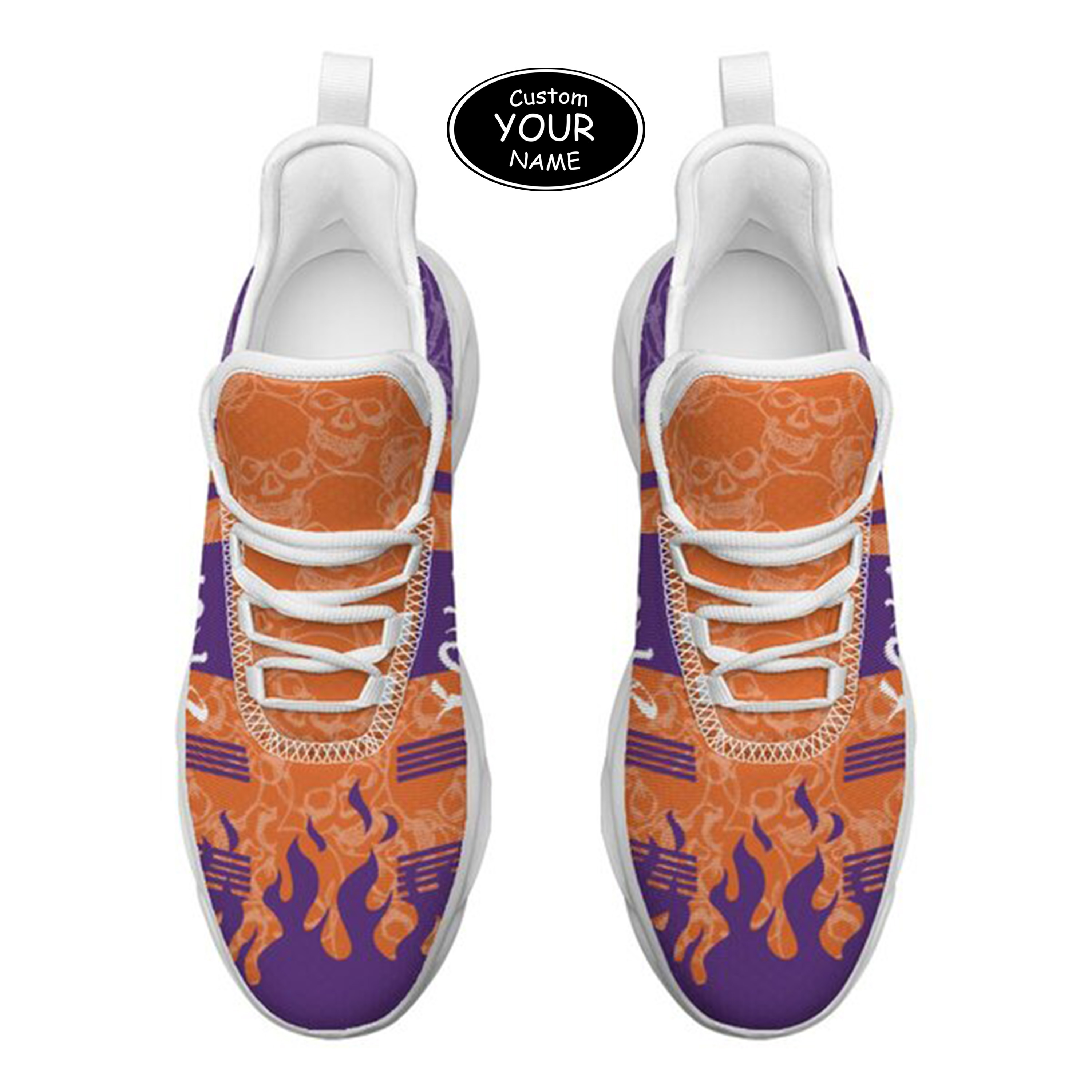 Max Sowl-25-yy-Clemson-1-3, Personalized Clemson Tigers Custom Max Sowl Shoes, Patriotic Running Sneakers, Custom Comfortable Walking Shoes