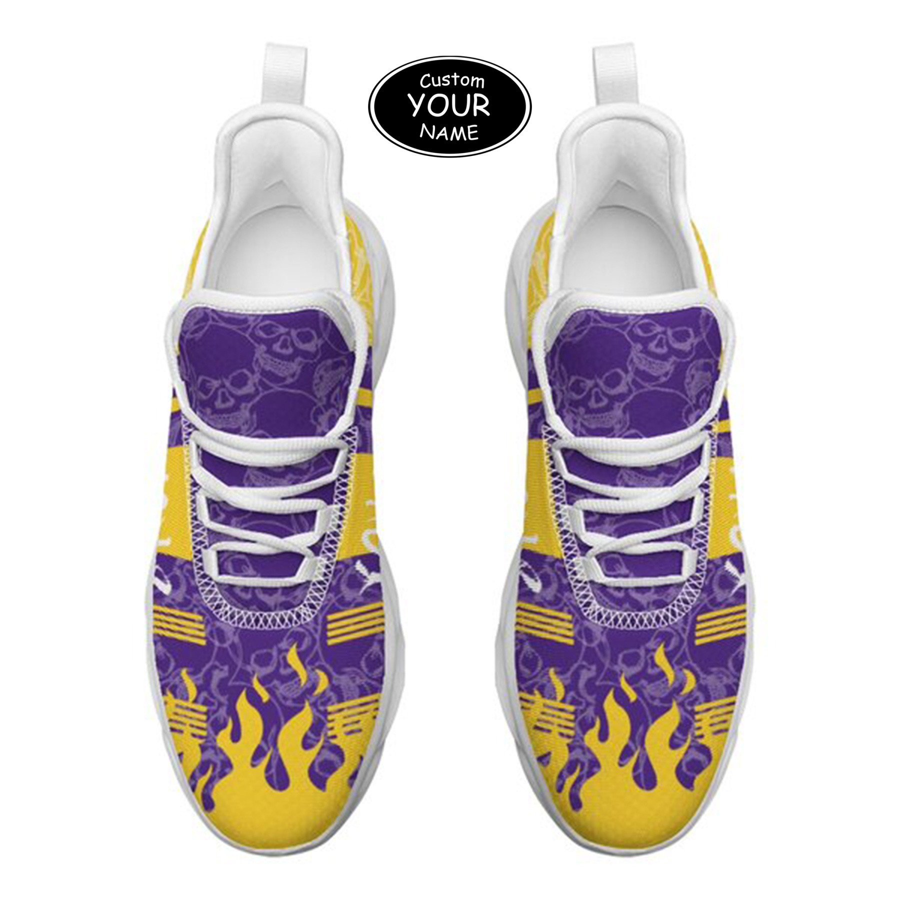 Max Sowl-25-yy-Baton Rouge-6-3, Personalized LSU Tigers Custom Max Sowl Shoes, Patriotic Running Sneakers, Custom Comfortable Walking Shoes