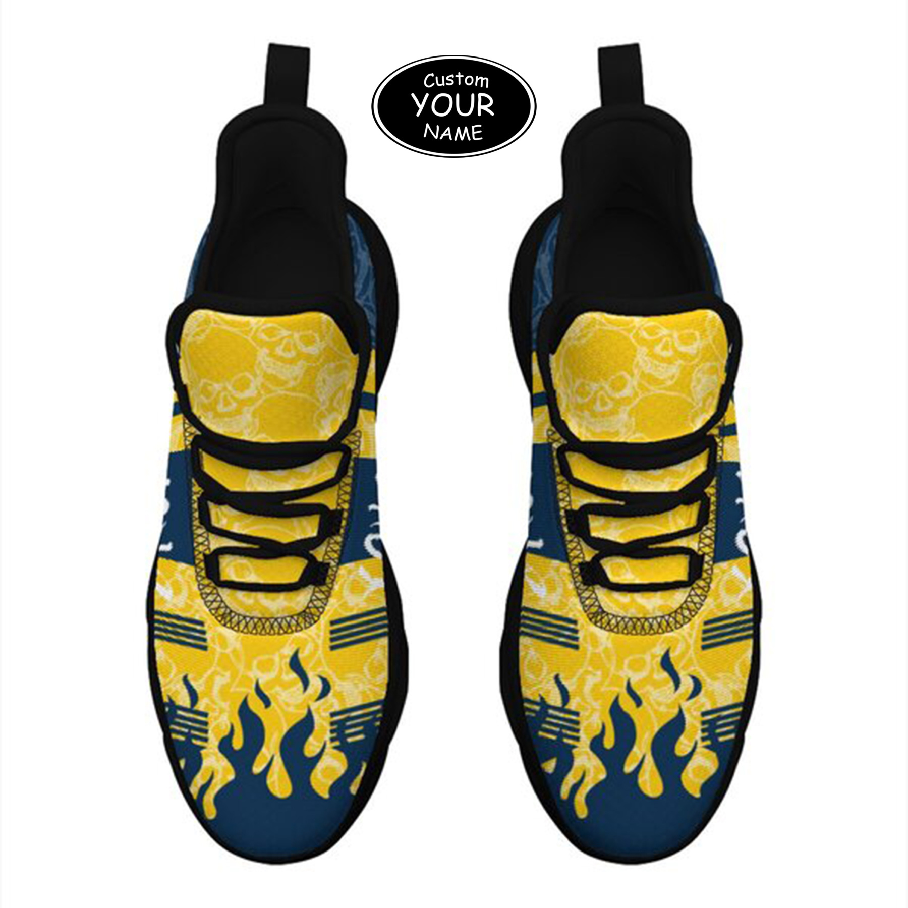 Max Sowl-25-yy-Ann Arbor-14-3, Personalized Michigan Wolverines Custom Max Sowl Shoes, Patriotic Running Sneakers, Custom Comfortable Walking Shoes