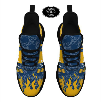Max Sowl-25-yy-Morgantown-20-3, Personalized West Virginia Mountaineers Custom Max Sowl Shoes, Patriotic Running Sneakers, Custom Comfortable Walking Shoes