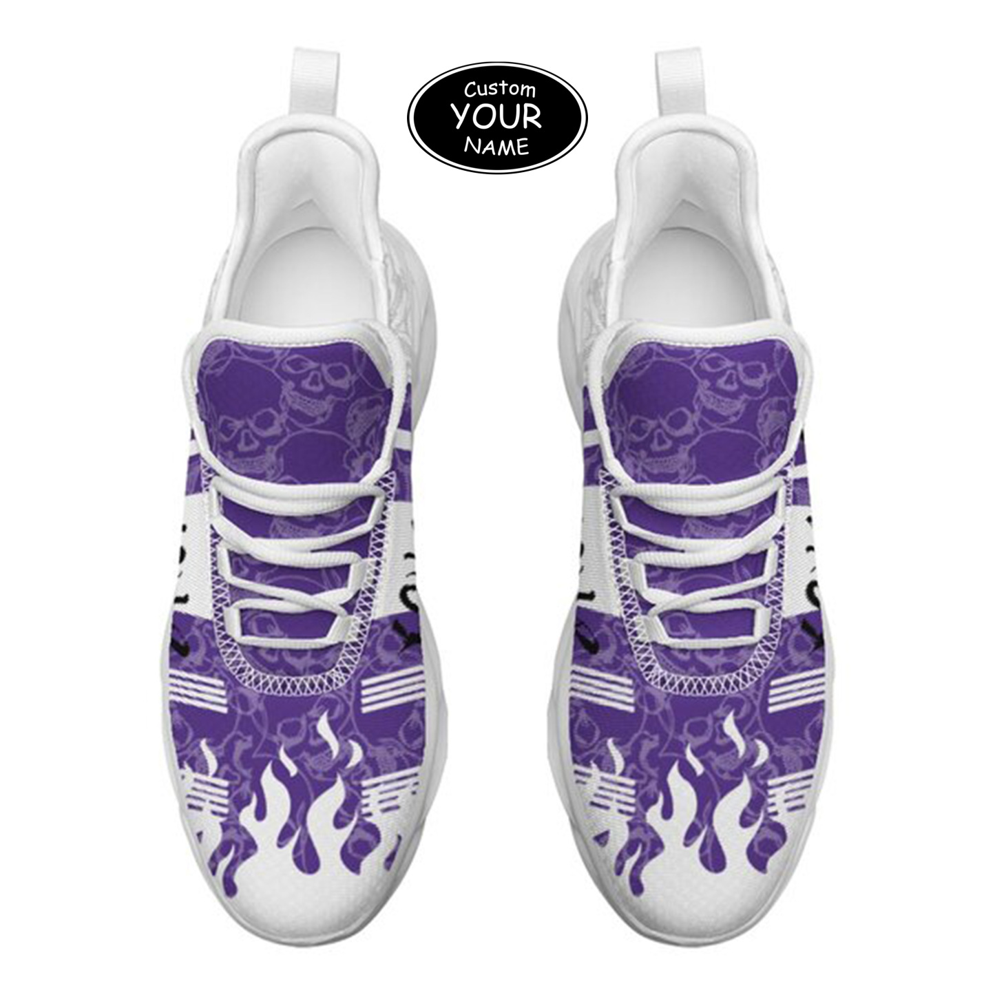 Max Sowl-25-yy-Evanston-21-3, Personalized Northwestern Wildcats Custom Max Sowl Shoes, Patriotic Running Sneakers, Custom Comfortable Walking Shoes